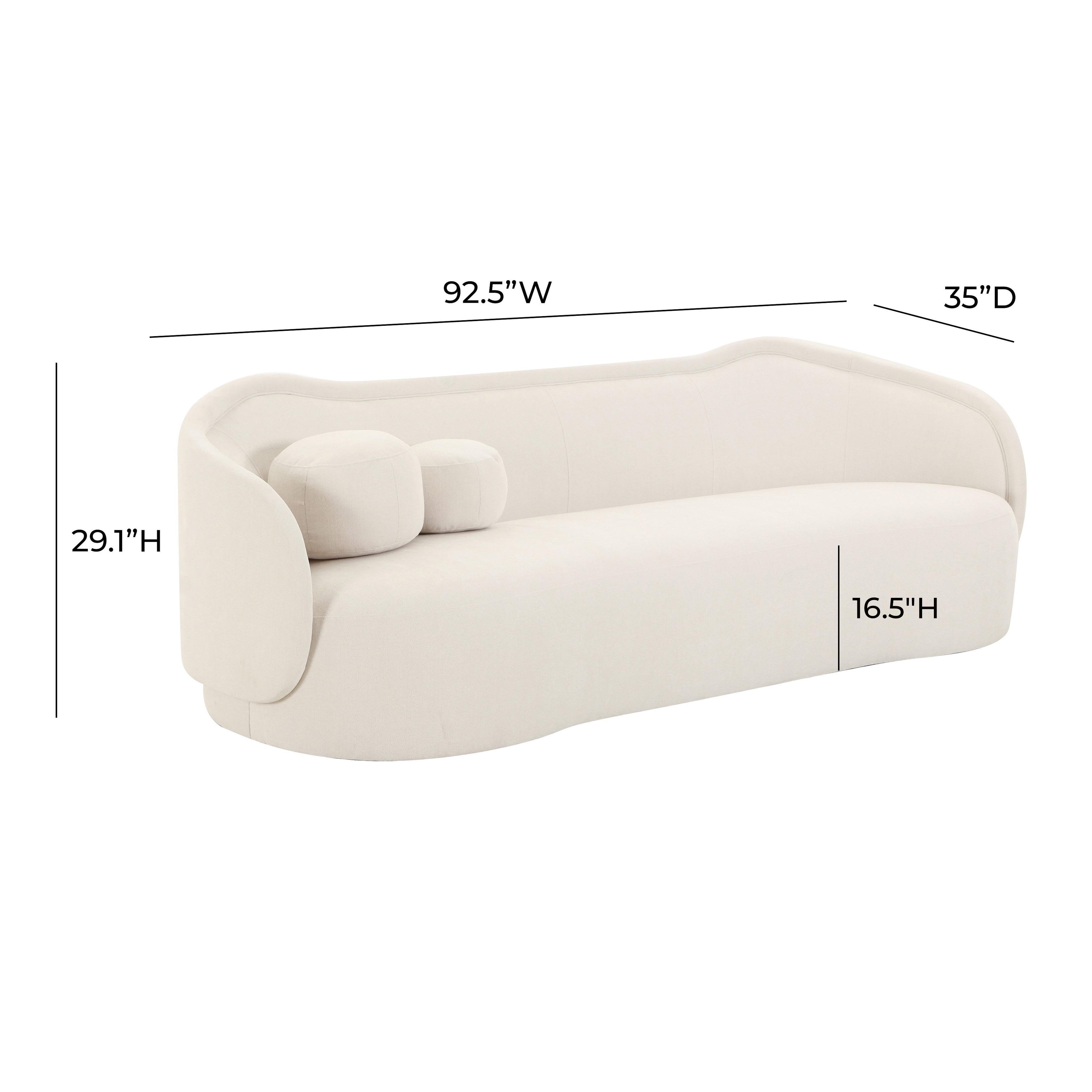 TOV Furniture Circe Sofa, Cream, large