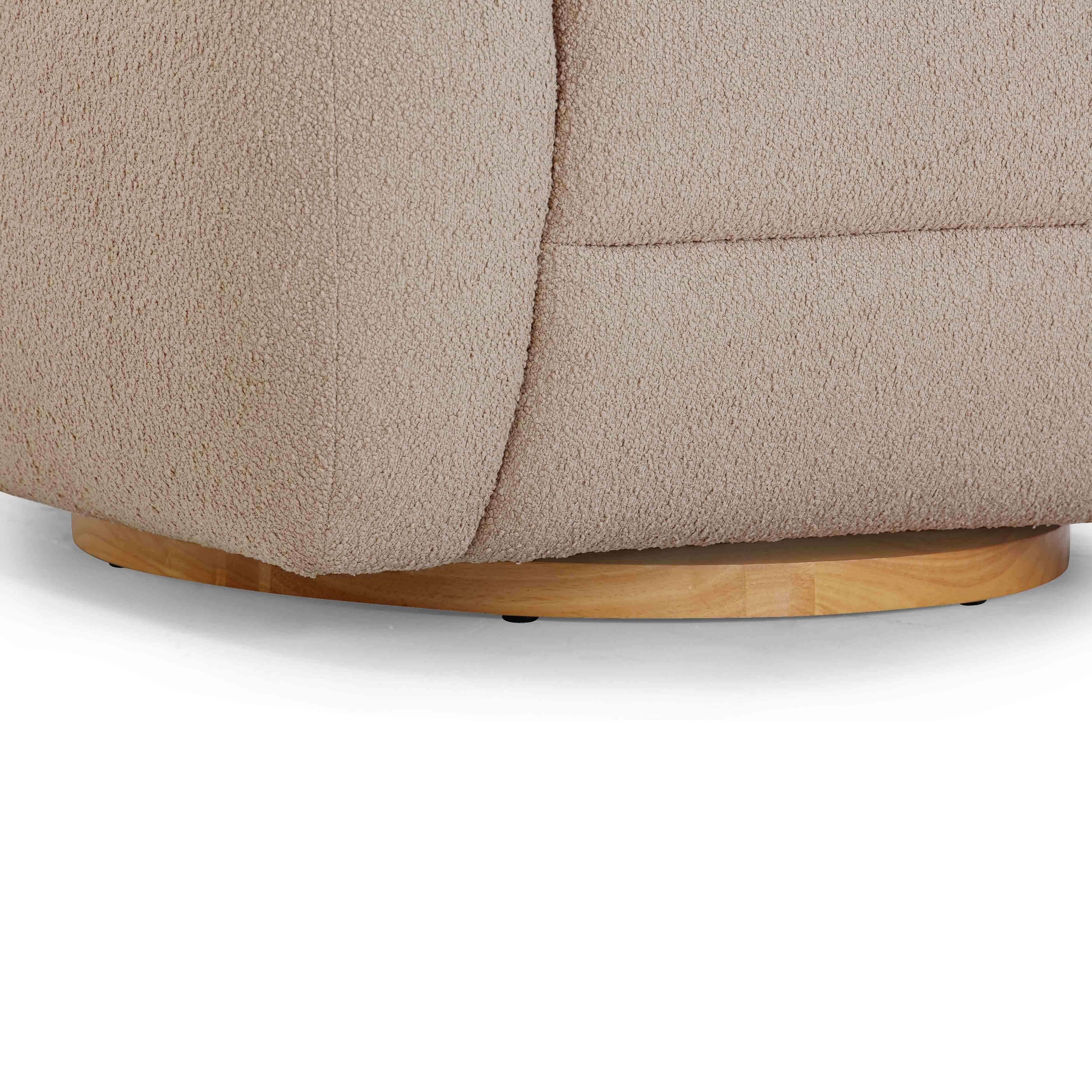 TOV Furniture Judy Swivel Chair, Light Brown, large