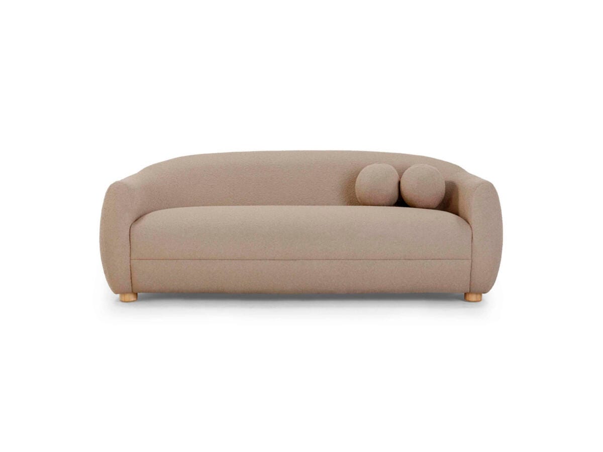 TOV Furniture Judy Sofa, Light Brown, large