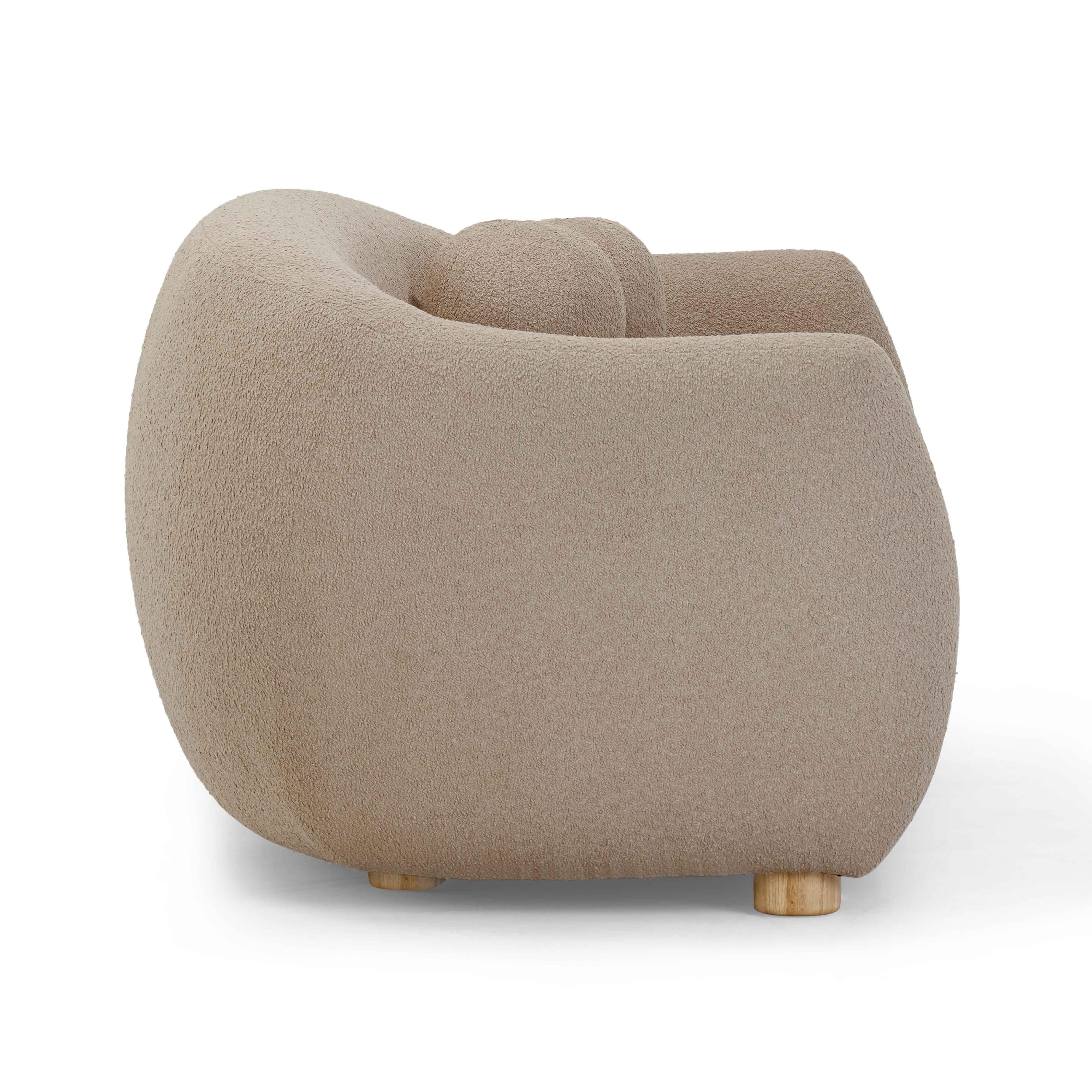 TOV Furniture Judy Sofa, Light Brown, large