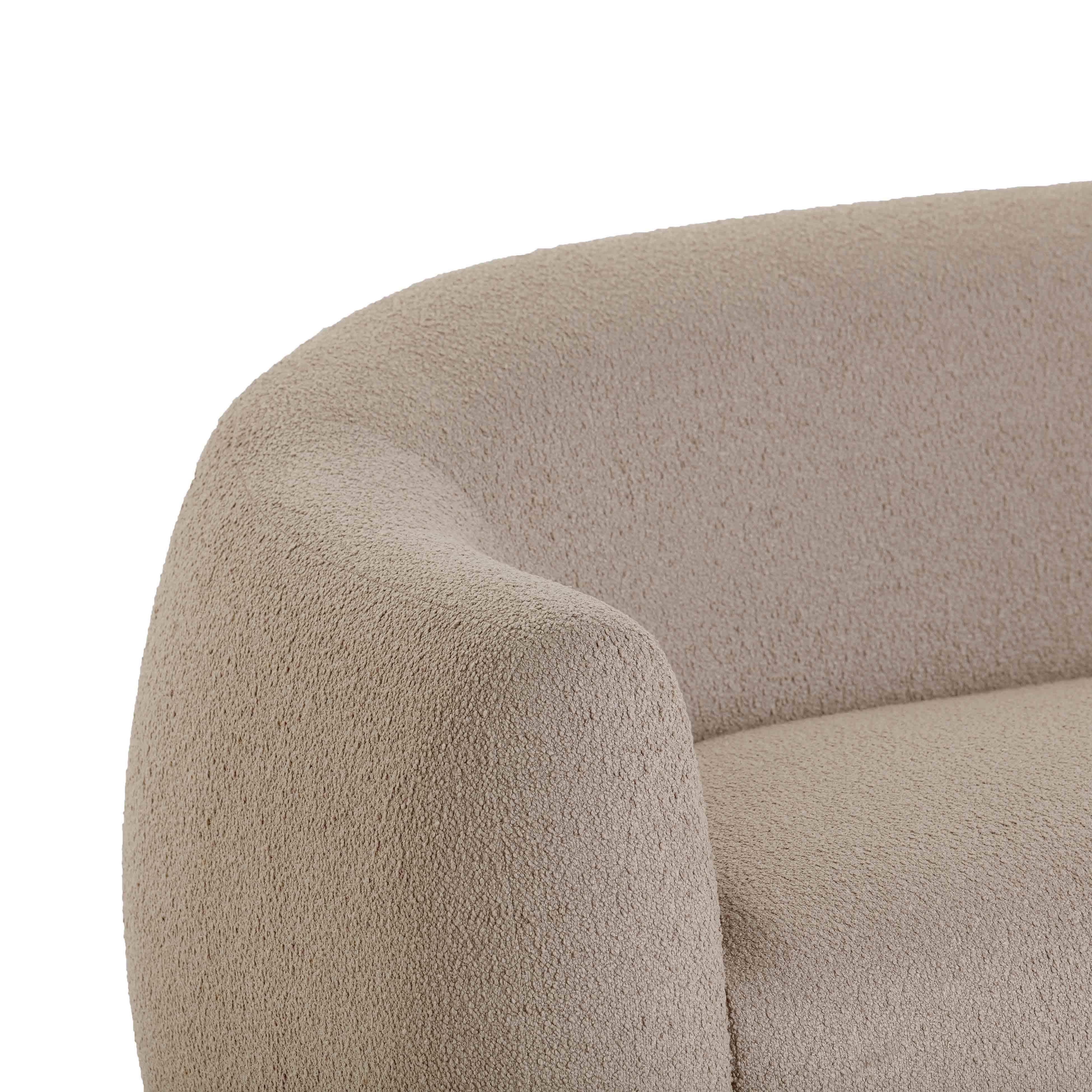 TOV Furniture Judy Sofa, Light Brown, large