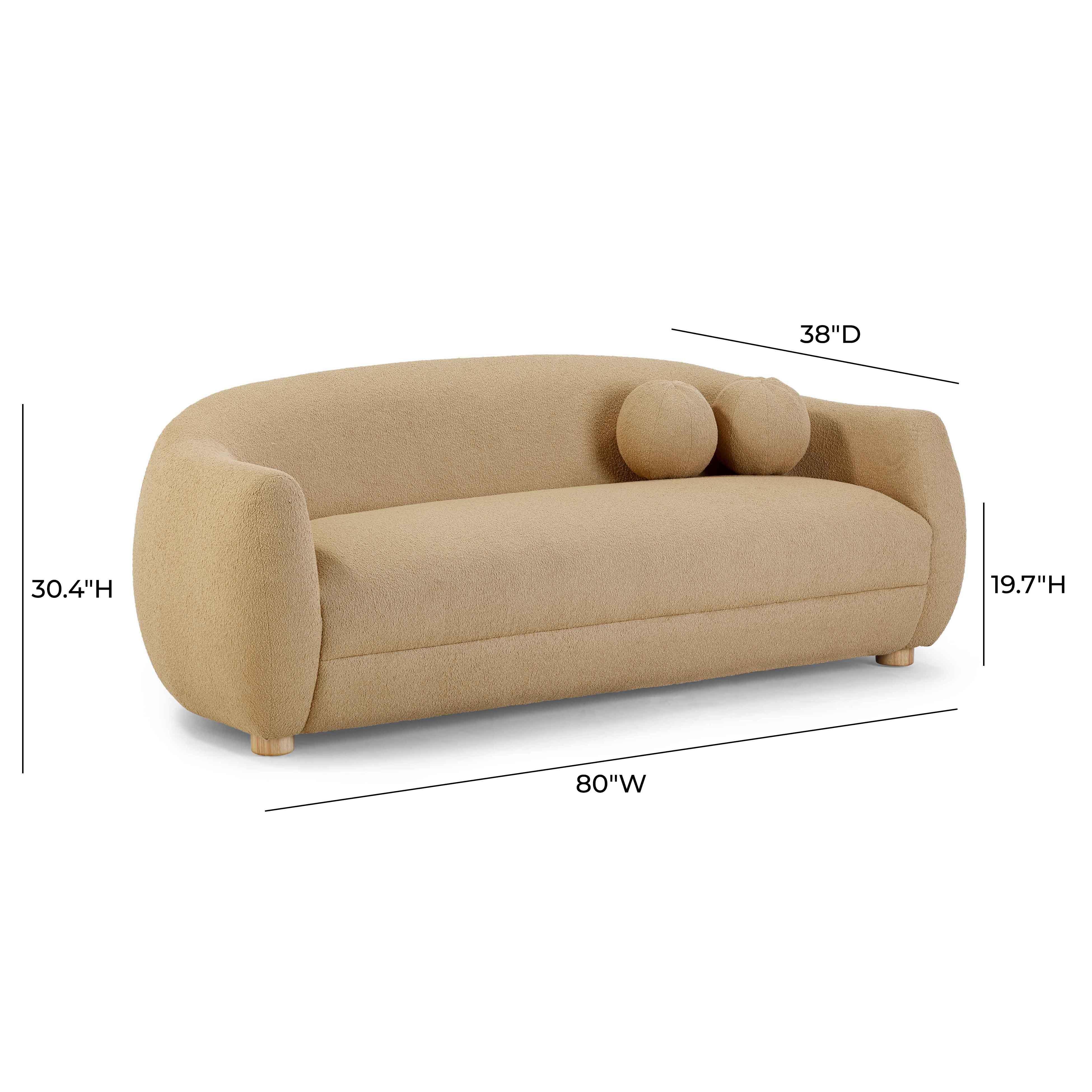 TOV Furniture Judy Sofa, Honey, large
