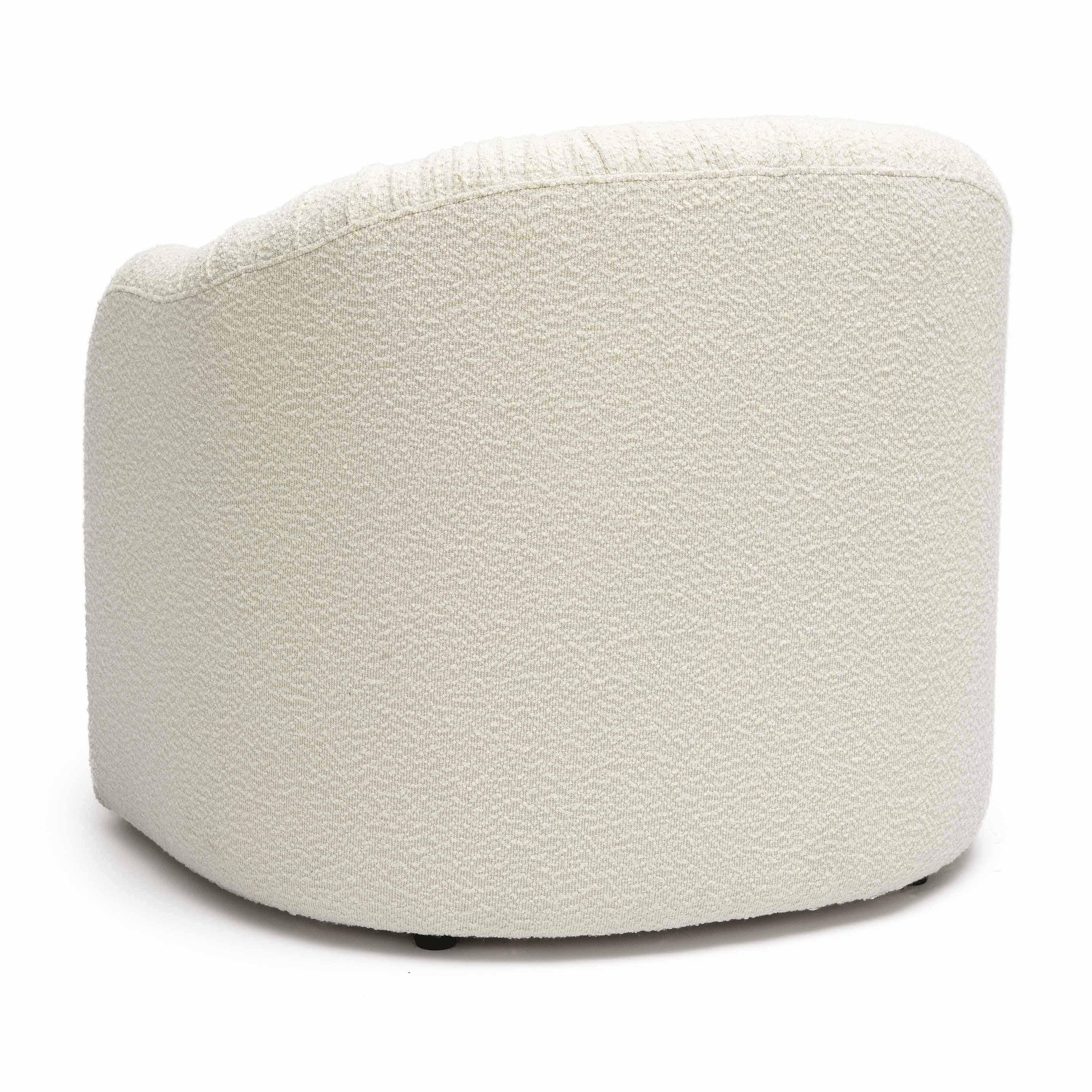 TOV Furniture Pamela Tassel Lounge Chair, Cream, large