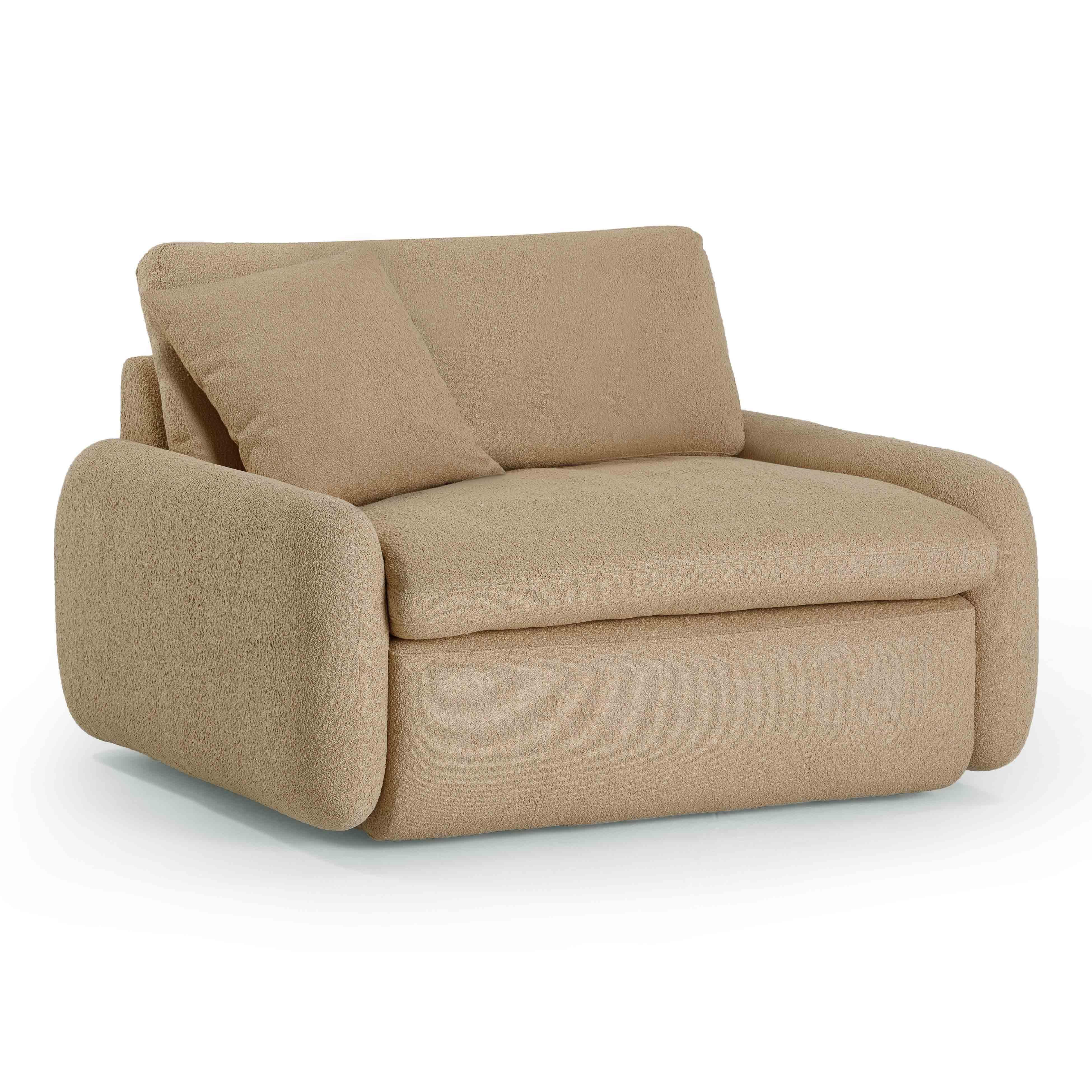 TOV Furniture Rachelle Lounge Chair, Tan, large