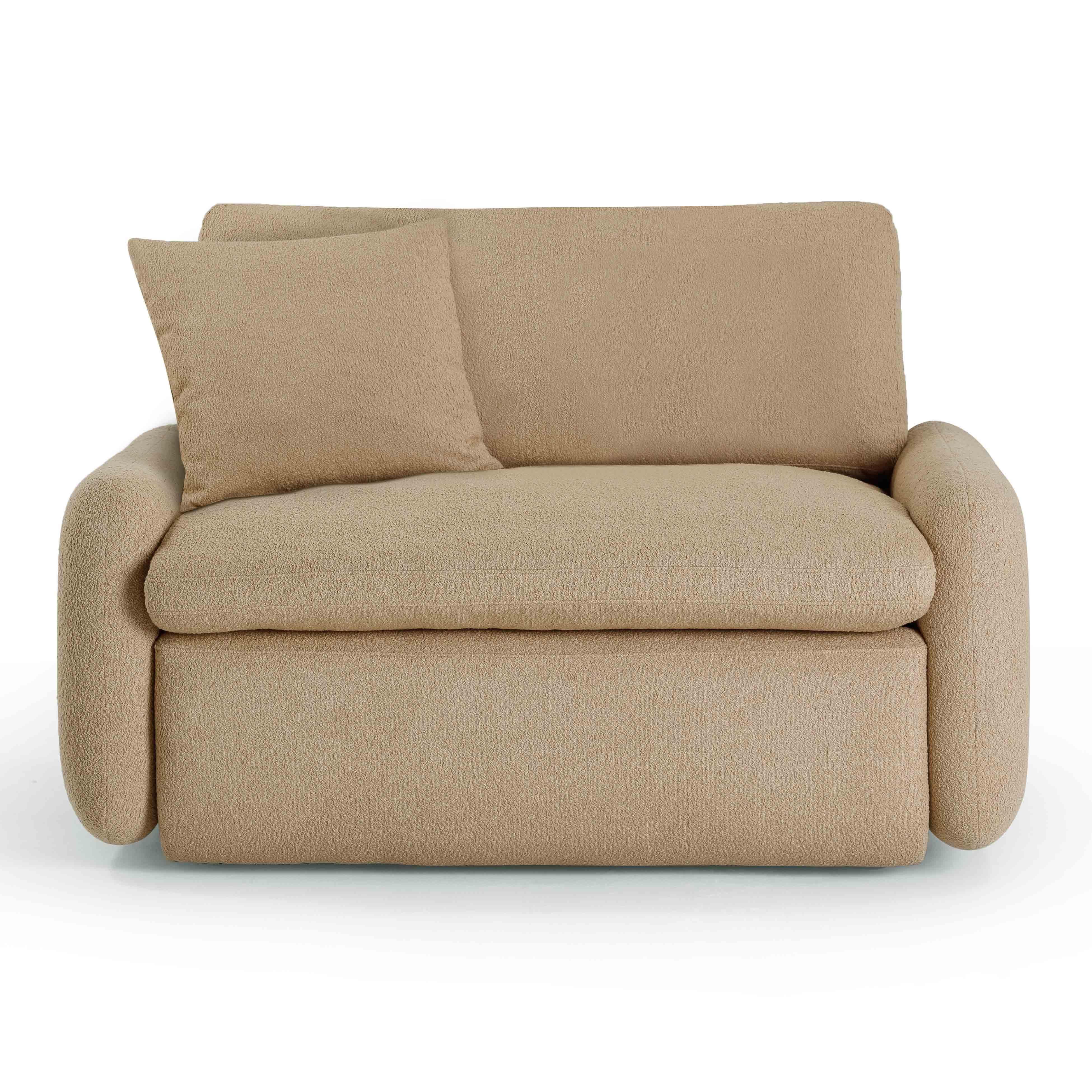 TOV Furniture Rachelle Lounge Chair, Tan, large