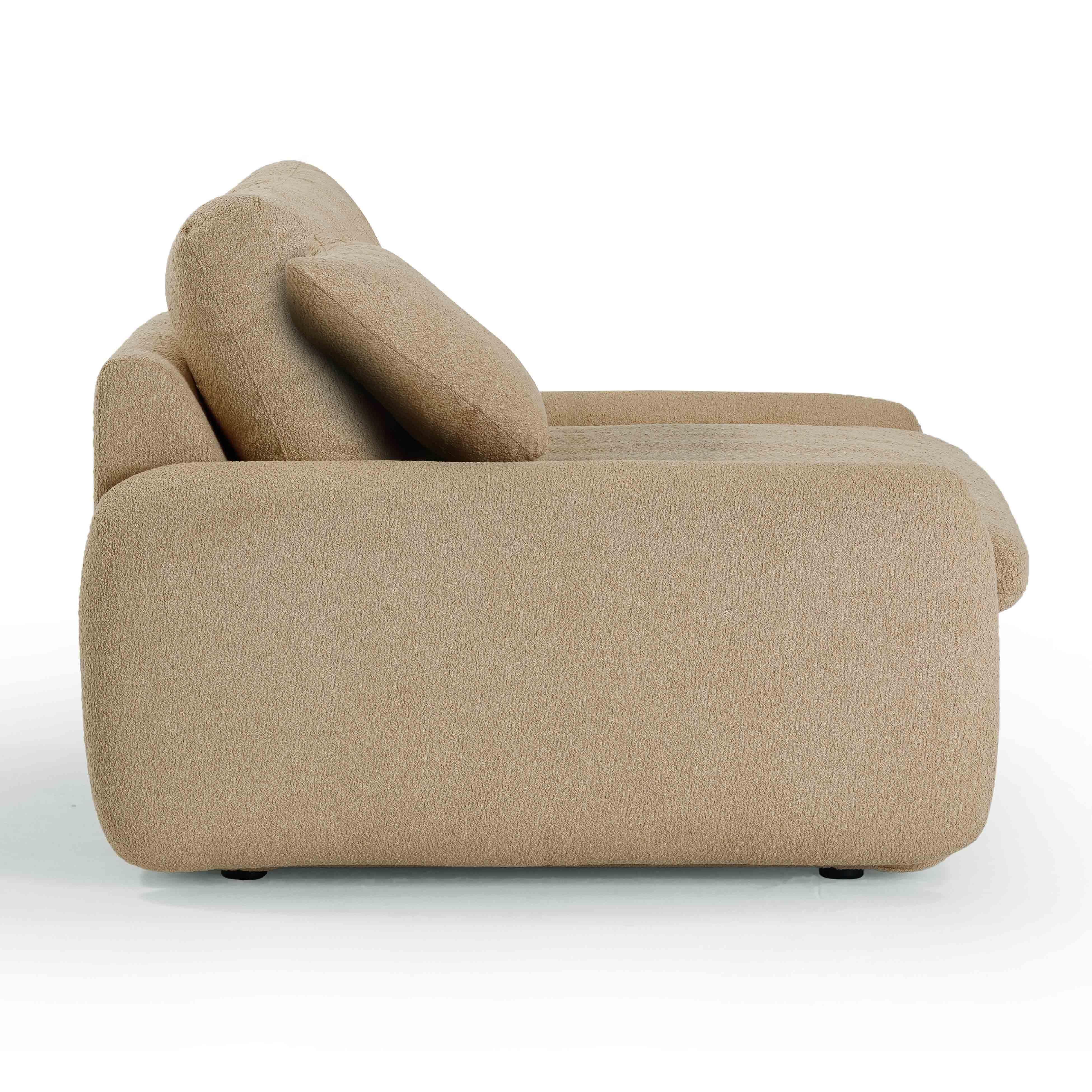 TOV Furniture Rachelle Lounge Chair, Tan, large