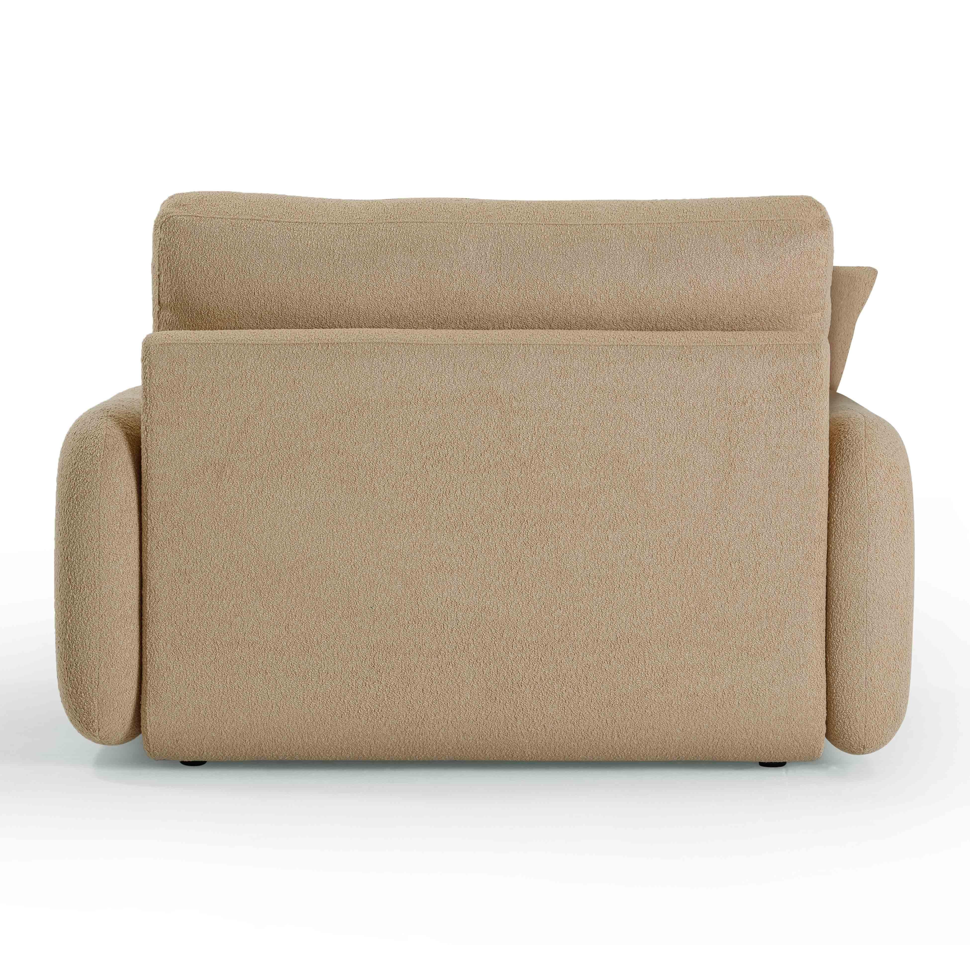 TOV Furniture Rachelle Lounge Chair, Tan, large