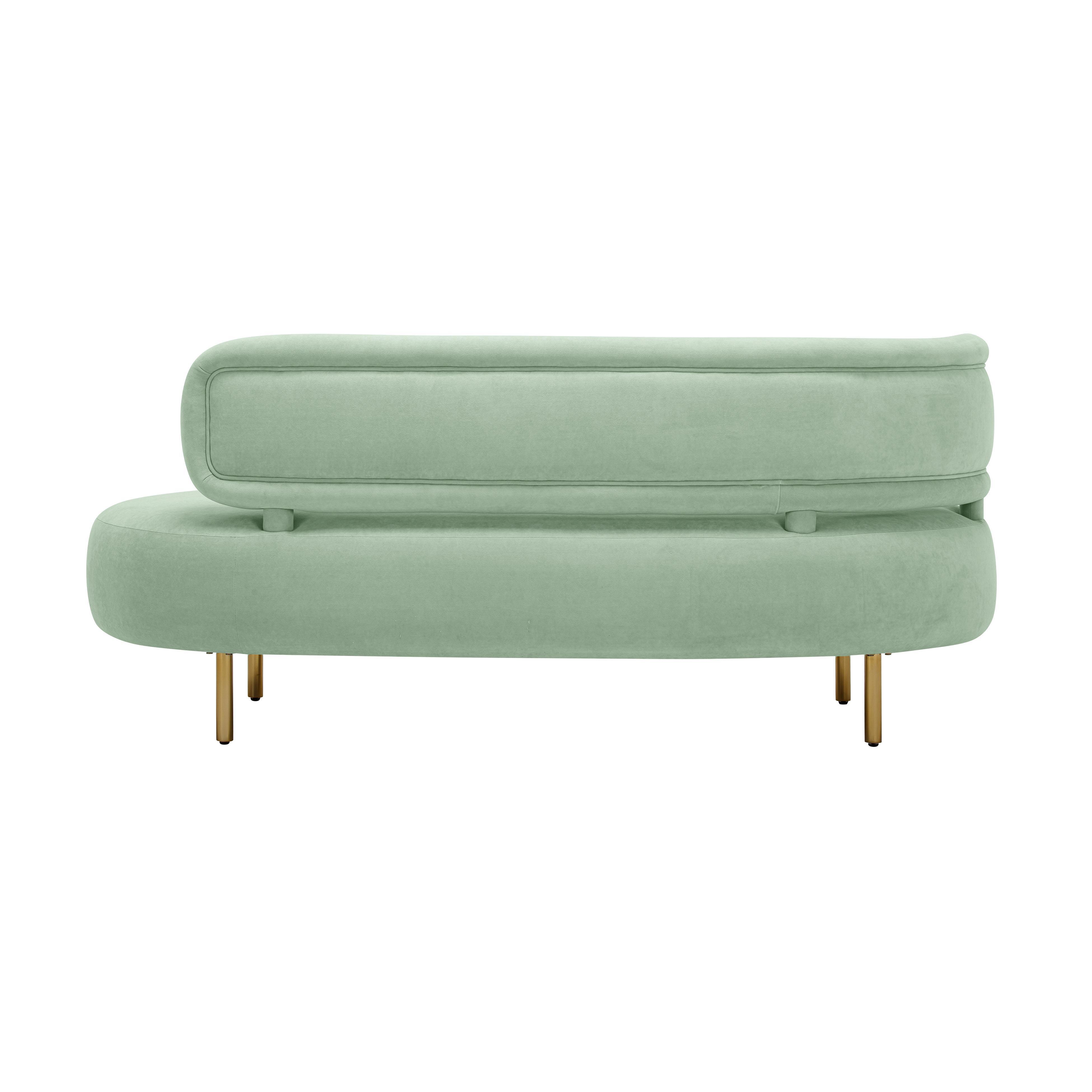 TOV Furniture Tischa Sofa, Mint Green, large
