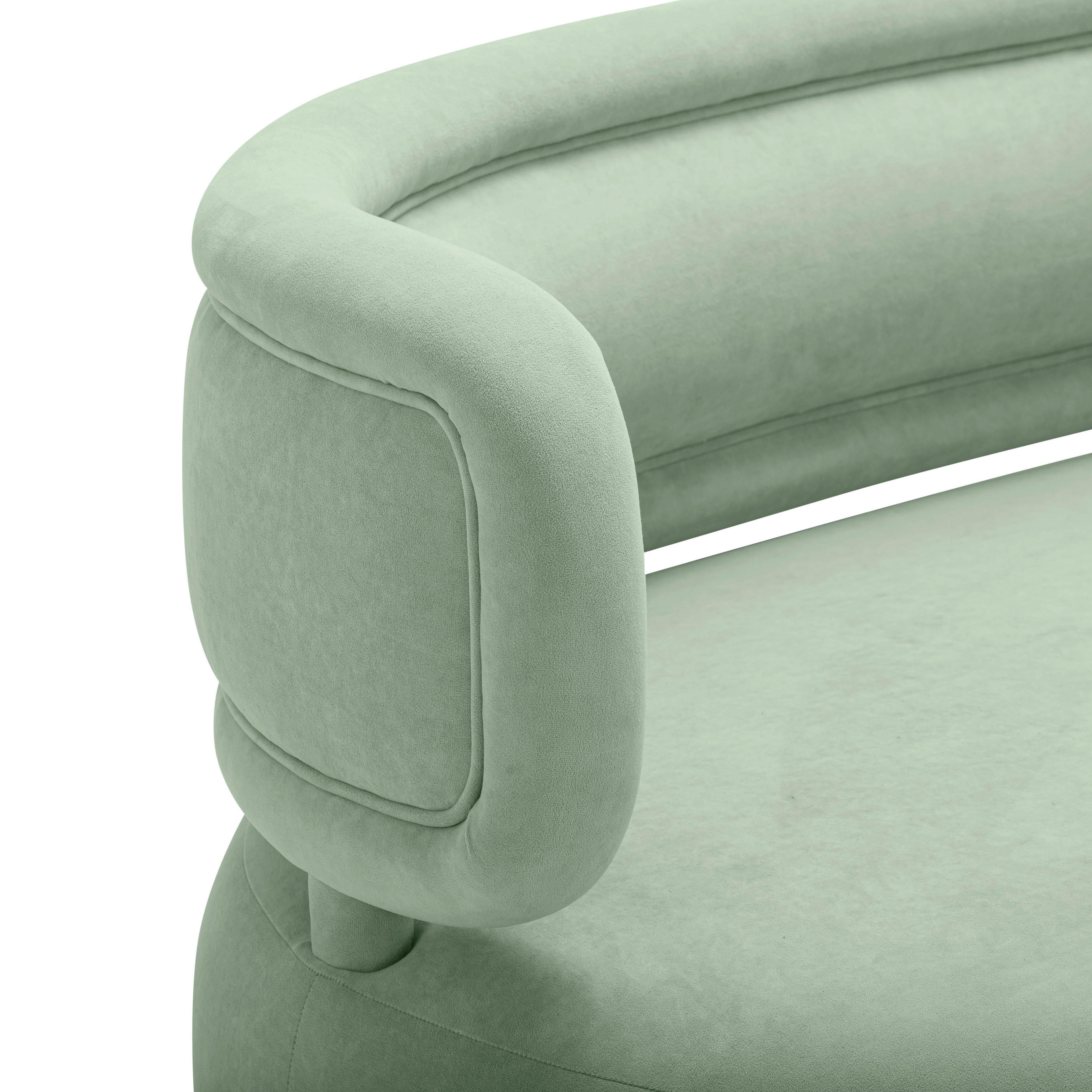 TOV Furniture Tischa Sofa, Mint Green, large