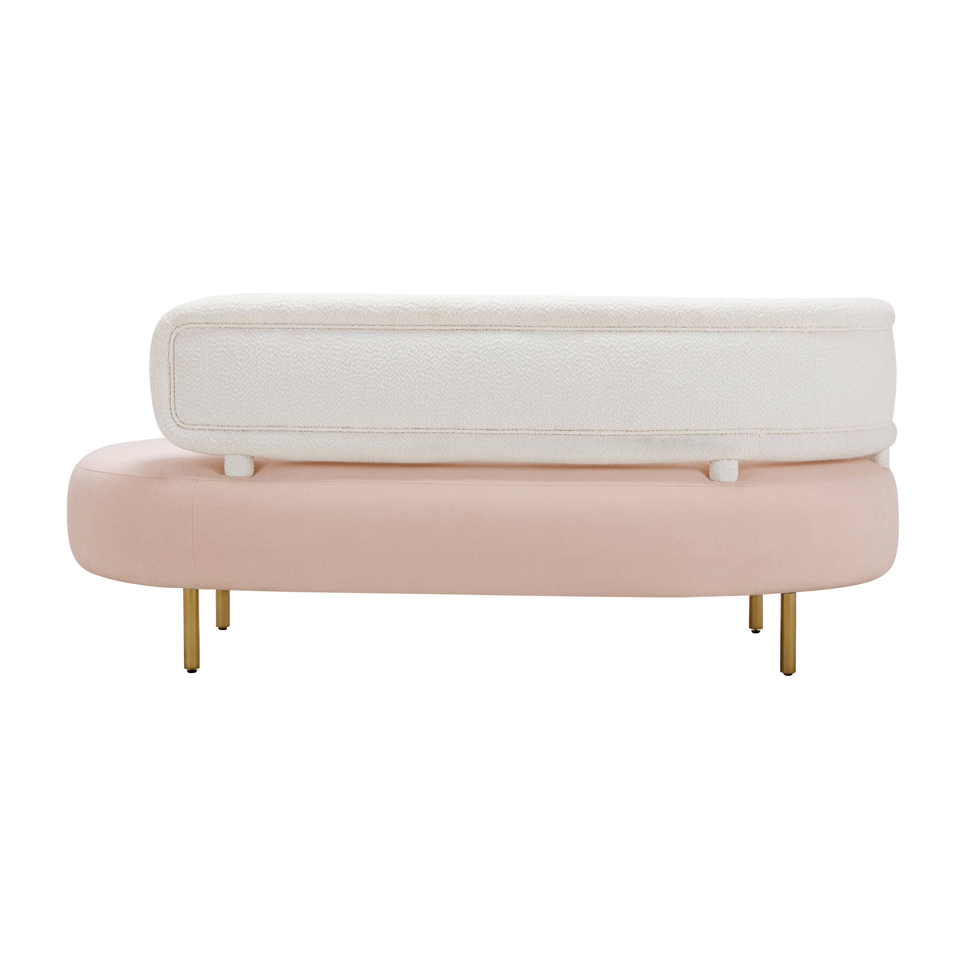 TOV Furniture Tischa Sofa, Blush/Cream, large