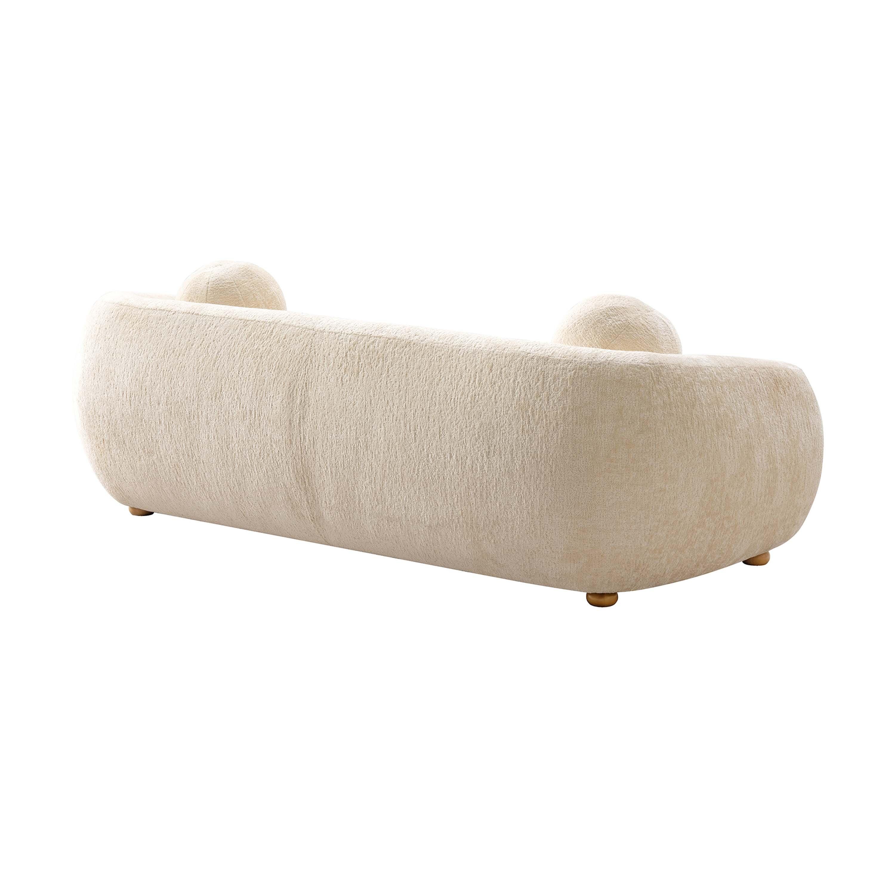 Manhattan Comfort Tribeca Sofa, Cream, large
