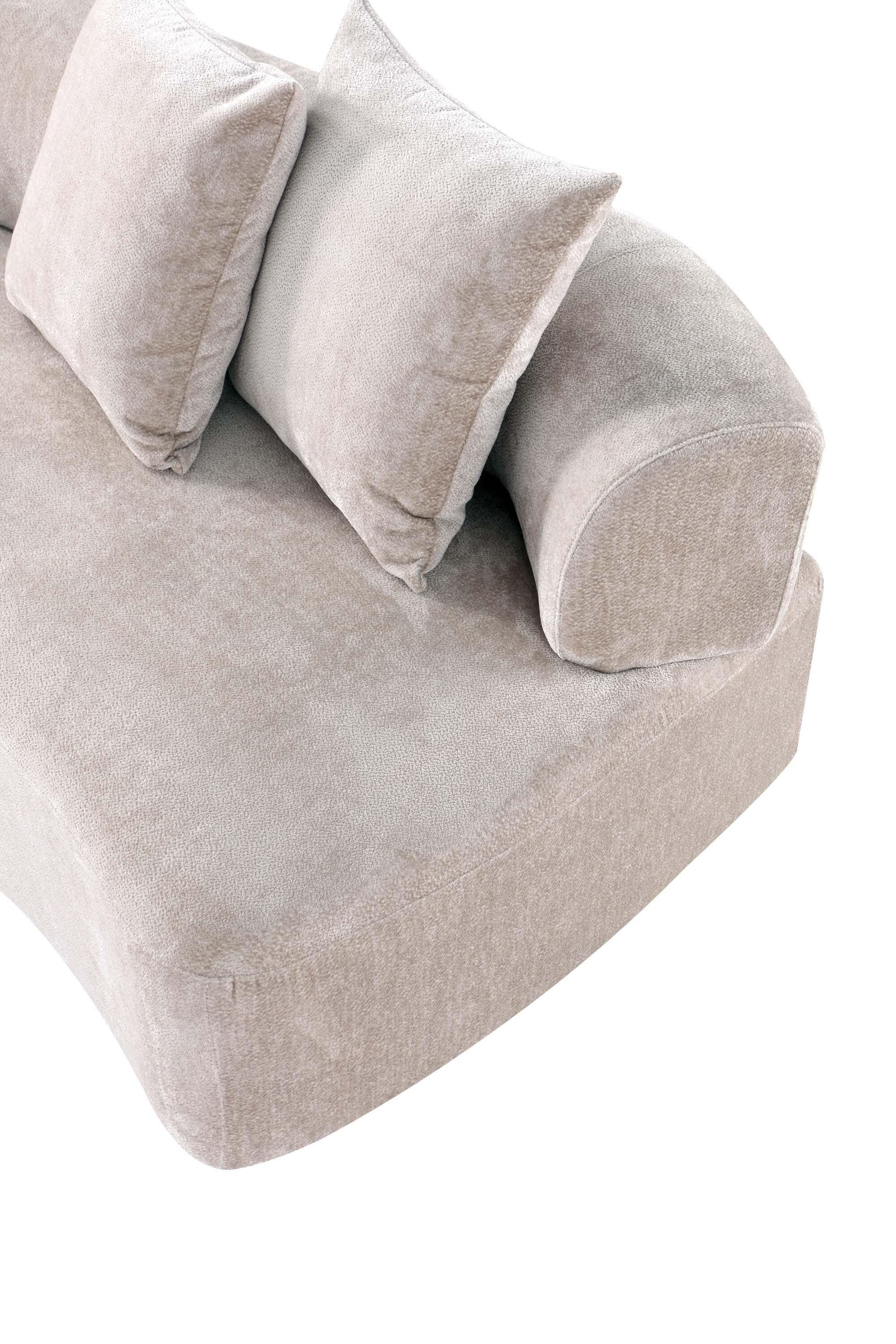Manhattan Comfort Verandah Sofa, Beige, large