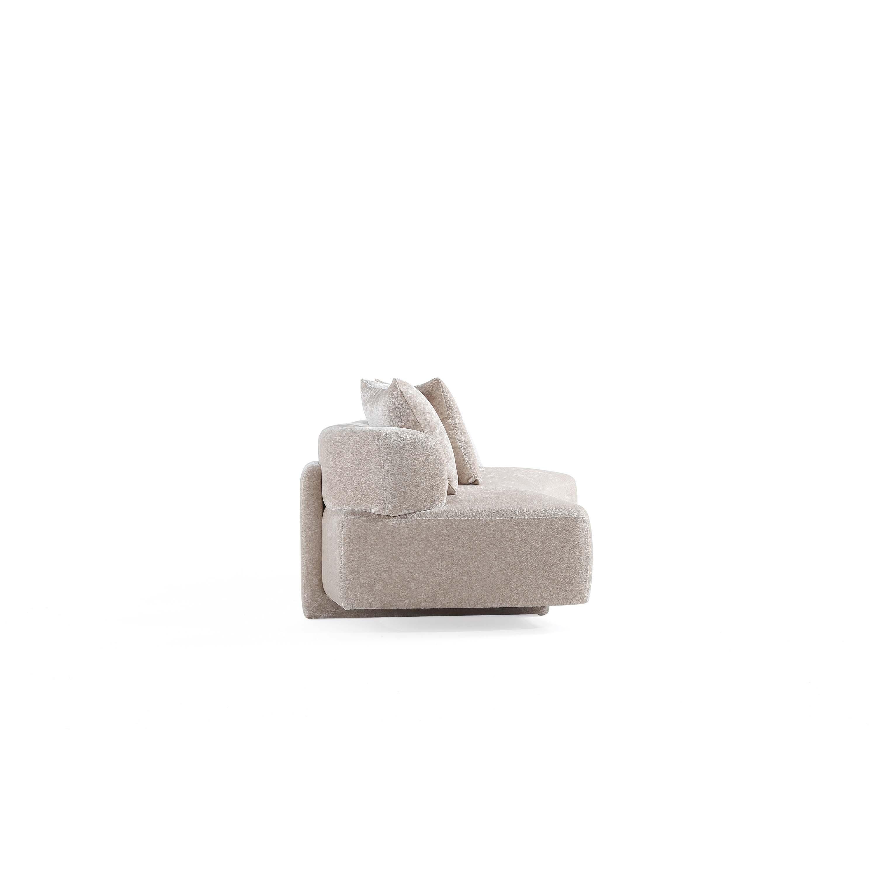 Manhattan Comfort Verandah Sofa, Beige, large