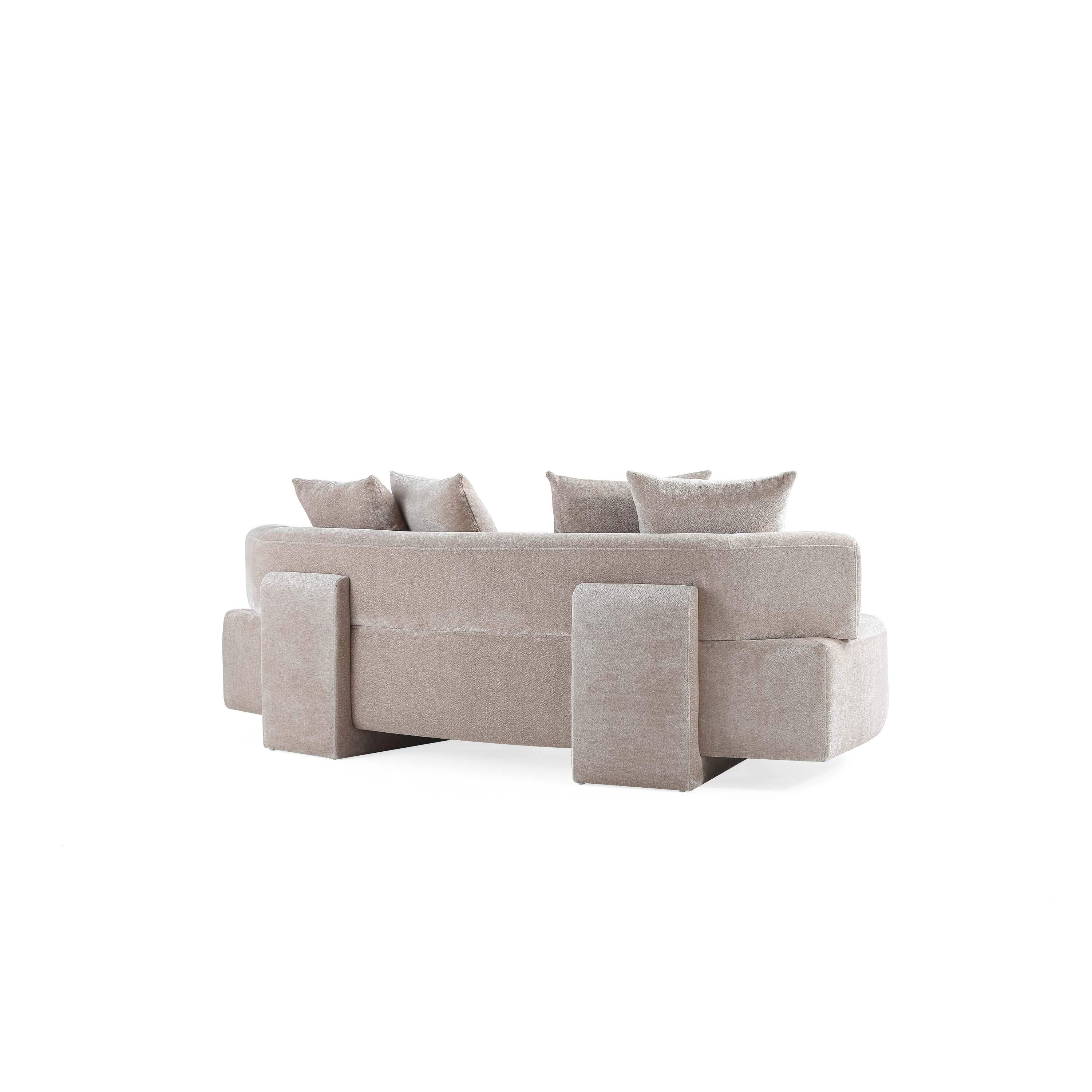 Manhattan Comfort Verandah Sofa, Beige, large