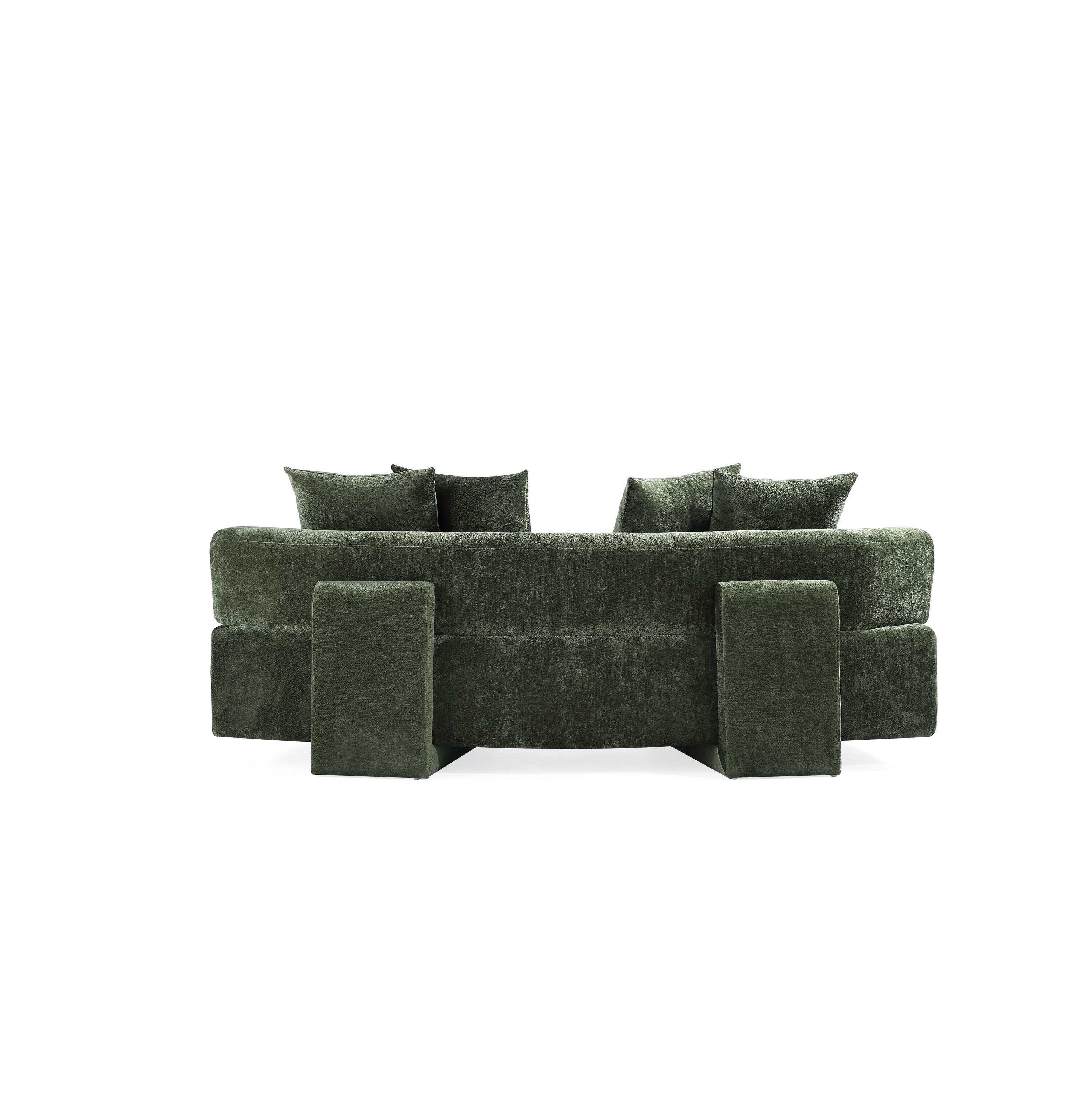 Manhattan Comfort Verandah Sofa, Olive Green, large