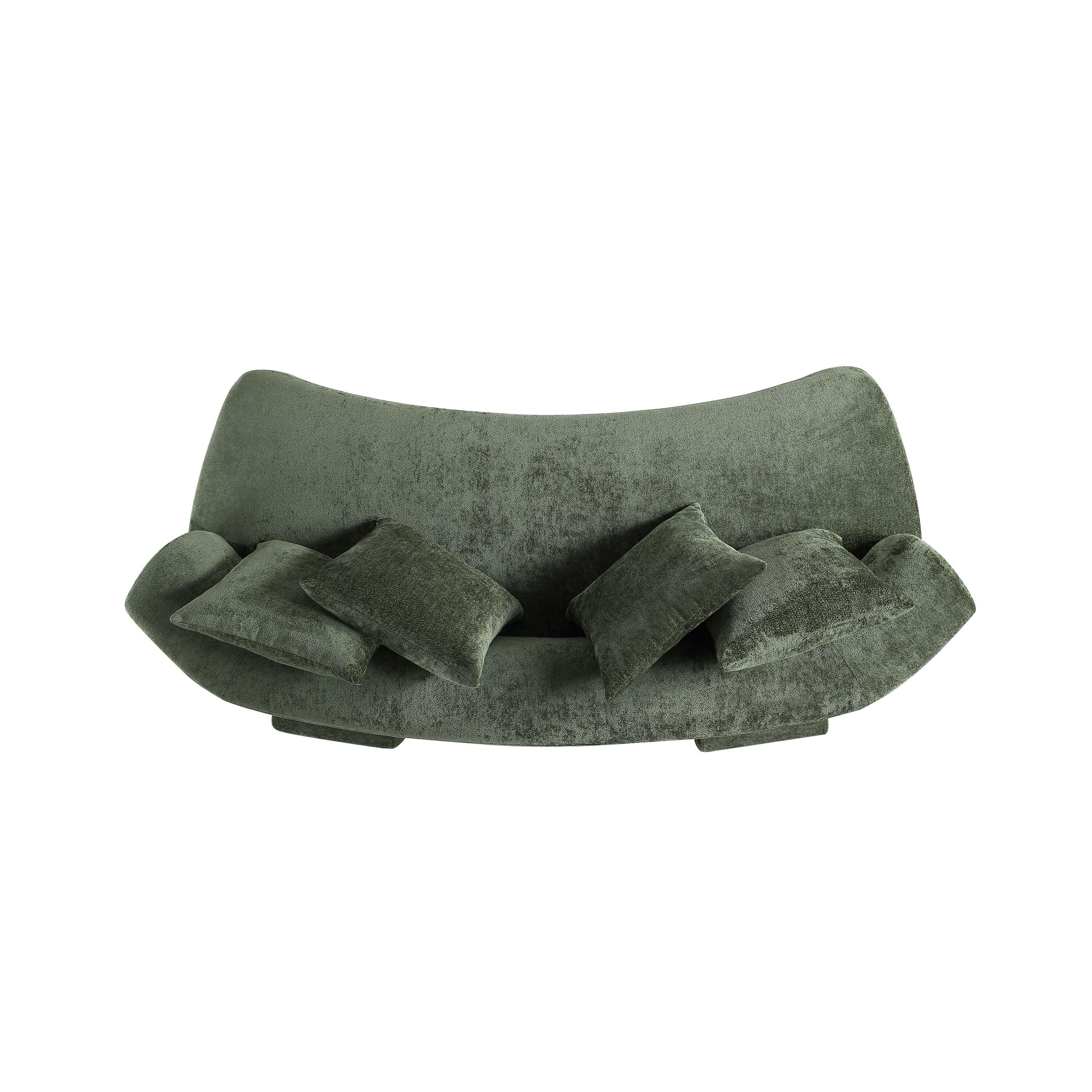 Manhattan Comfort Verandah Sofa, Olive Green, large