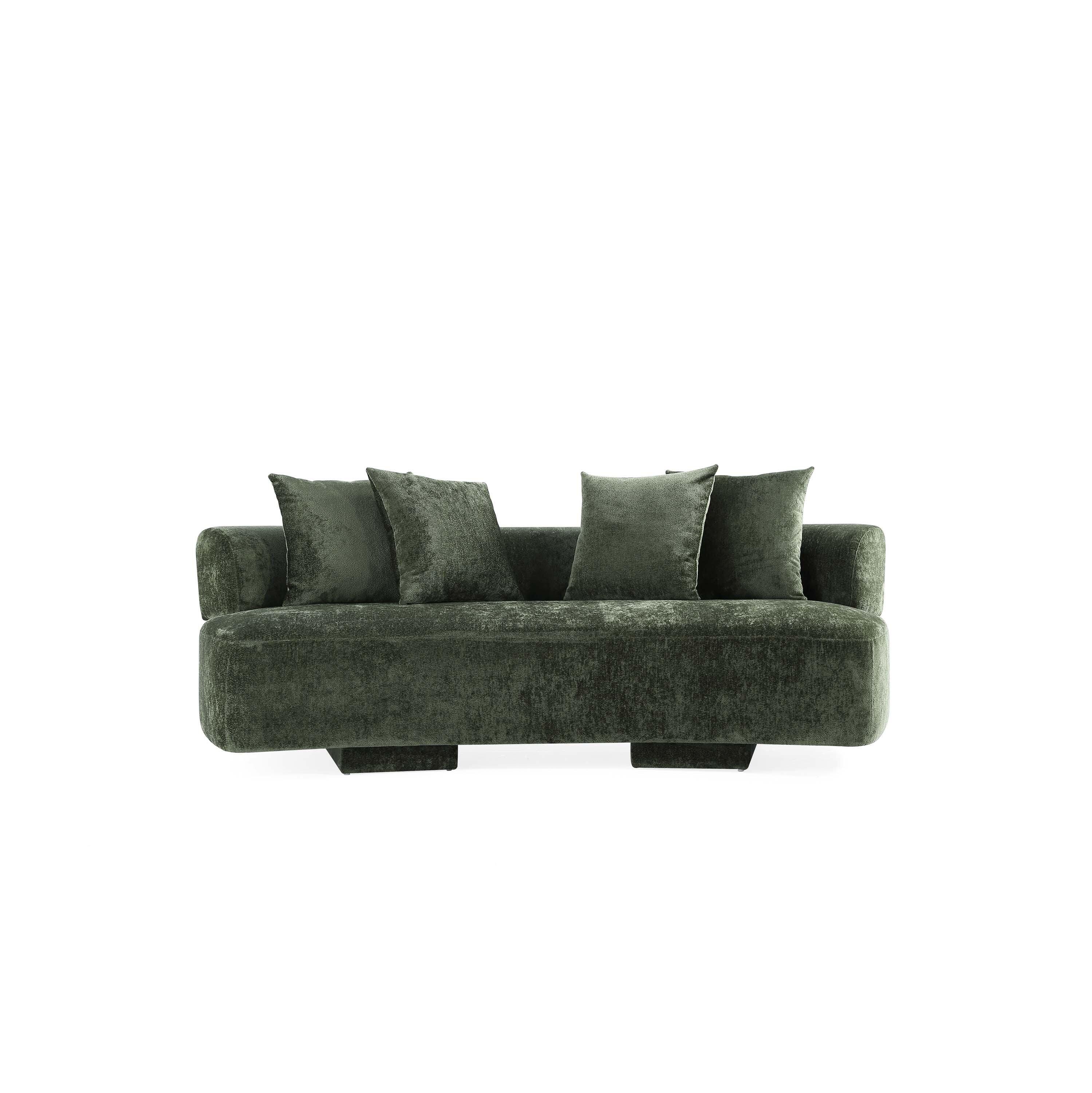 Manhattan Comfort Verandah Sofa, Olive Green, large