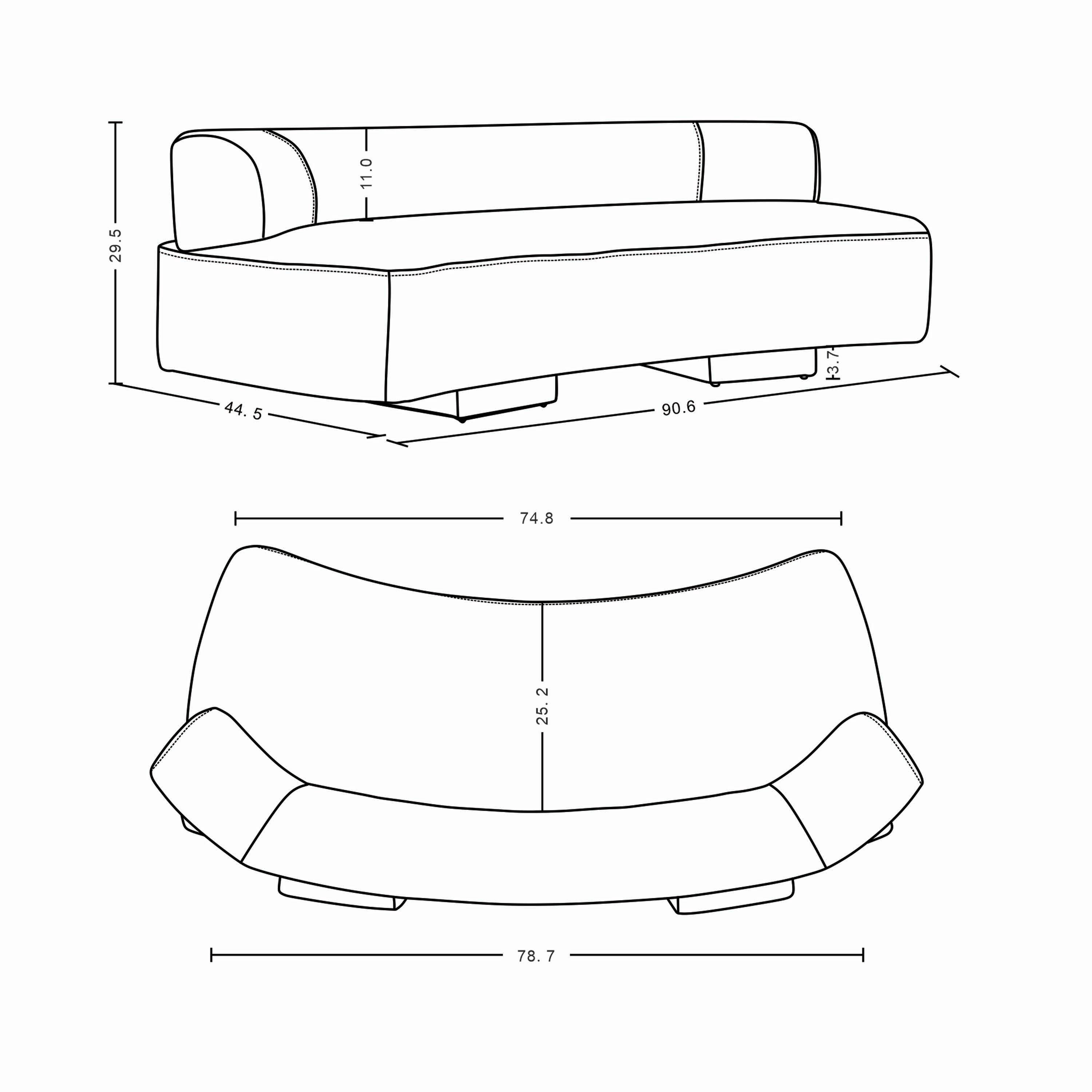 Manhattan Comfort Verandah Sofa, Olive Green, large