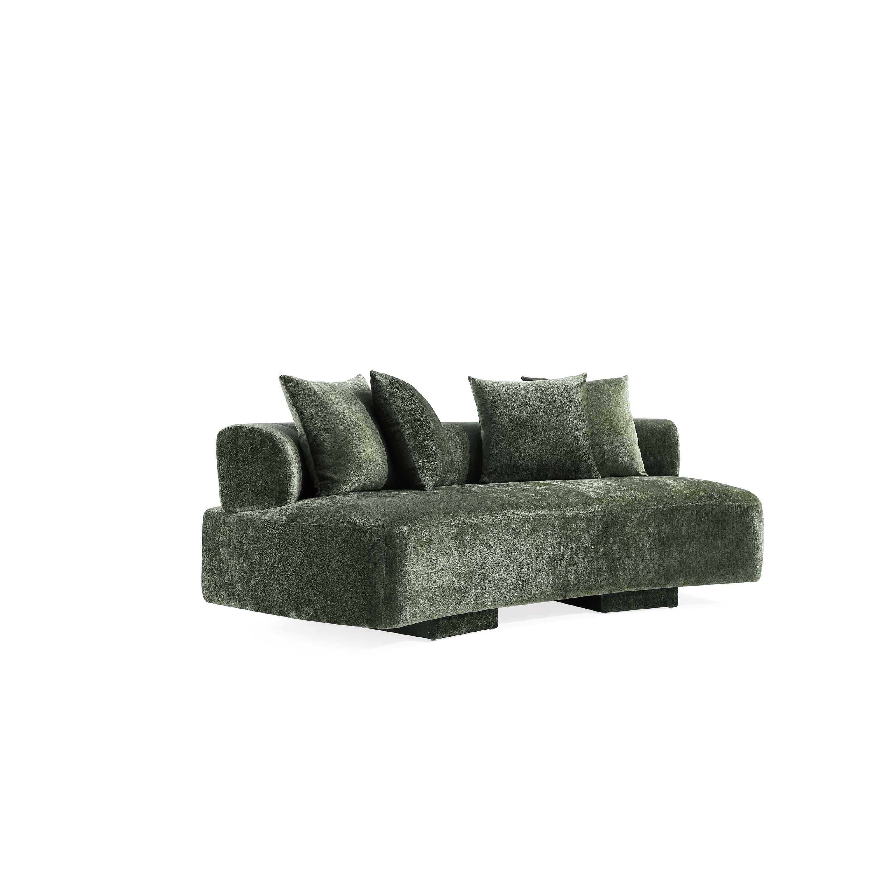 Manhattan Comfort Verandah Sofa, Olive Green, large