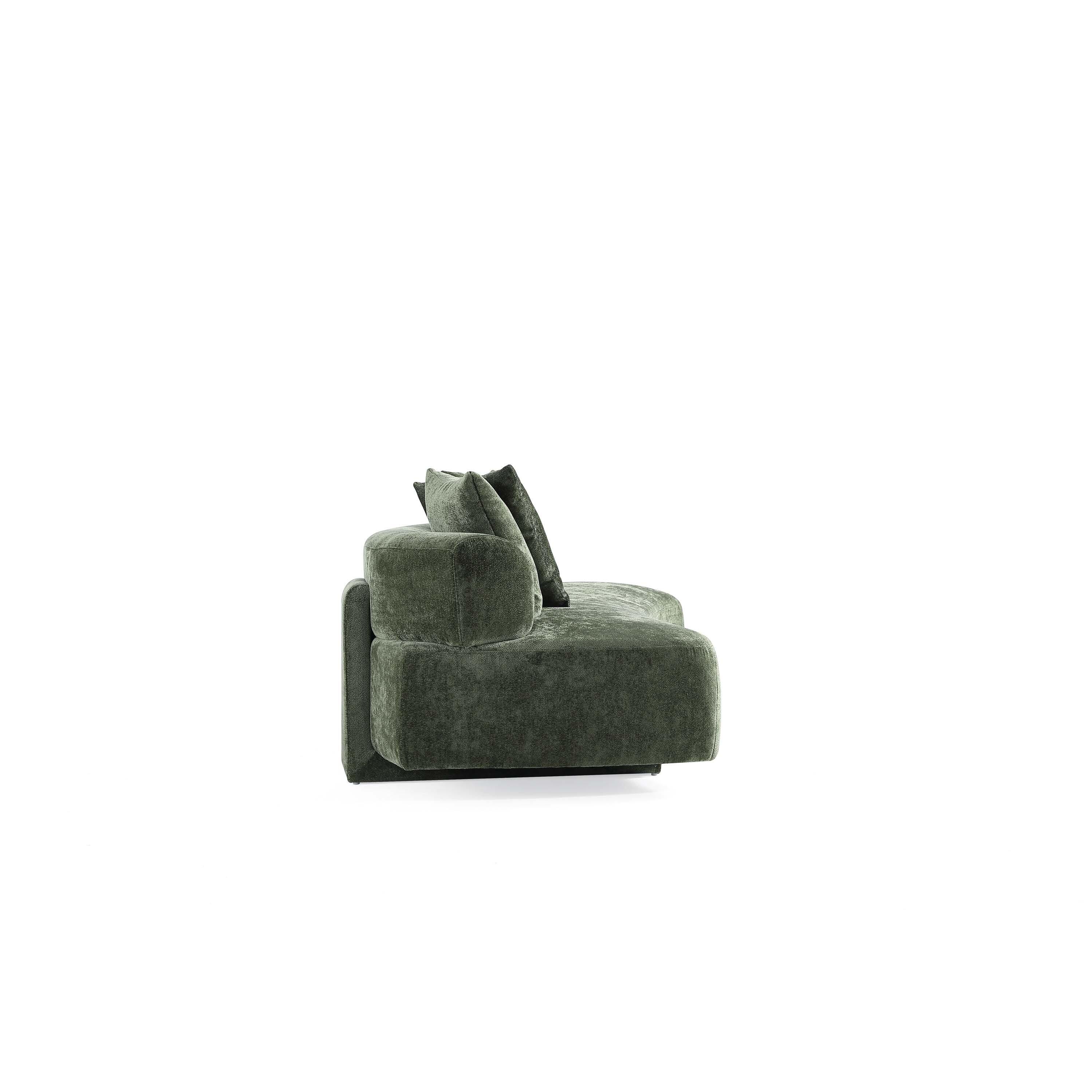 Manhattan Comfort Verandah Sofa, Olive Green, large