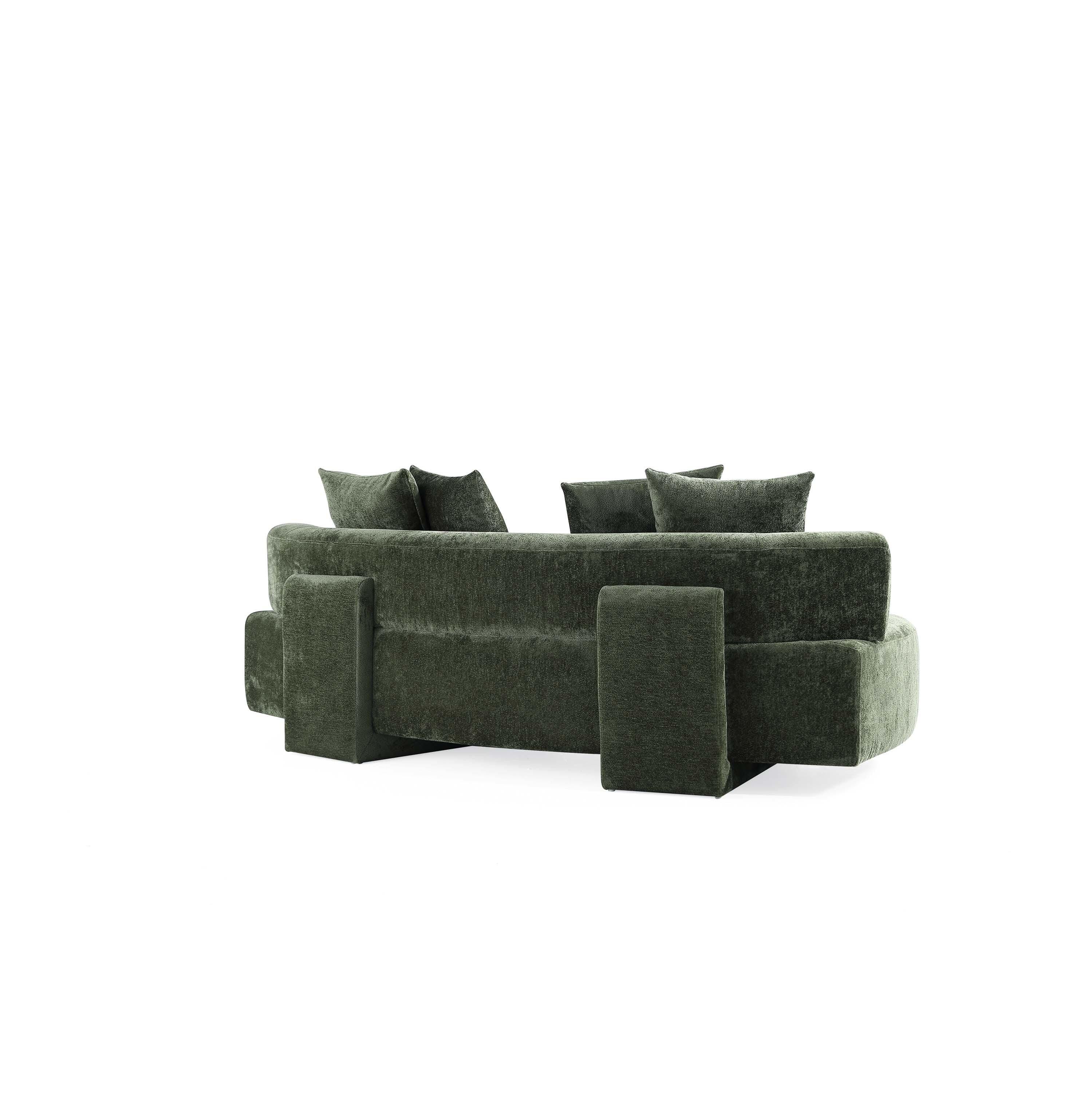 Manhattan Comfort Verandah Sofa, Olive Green, large