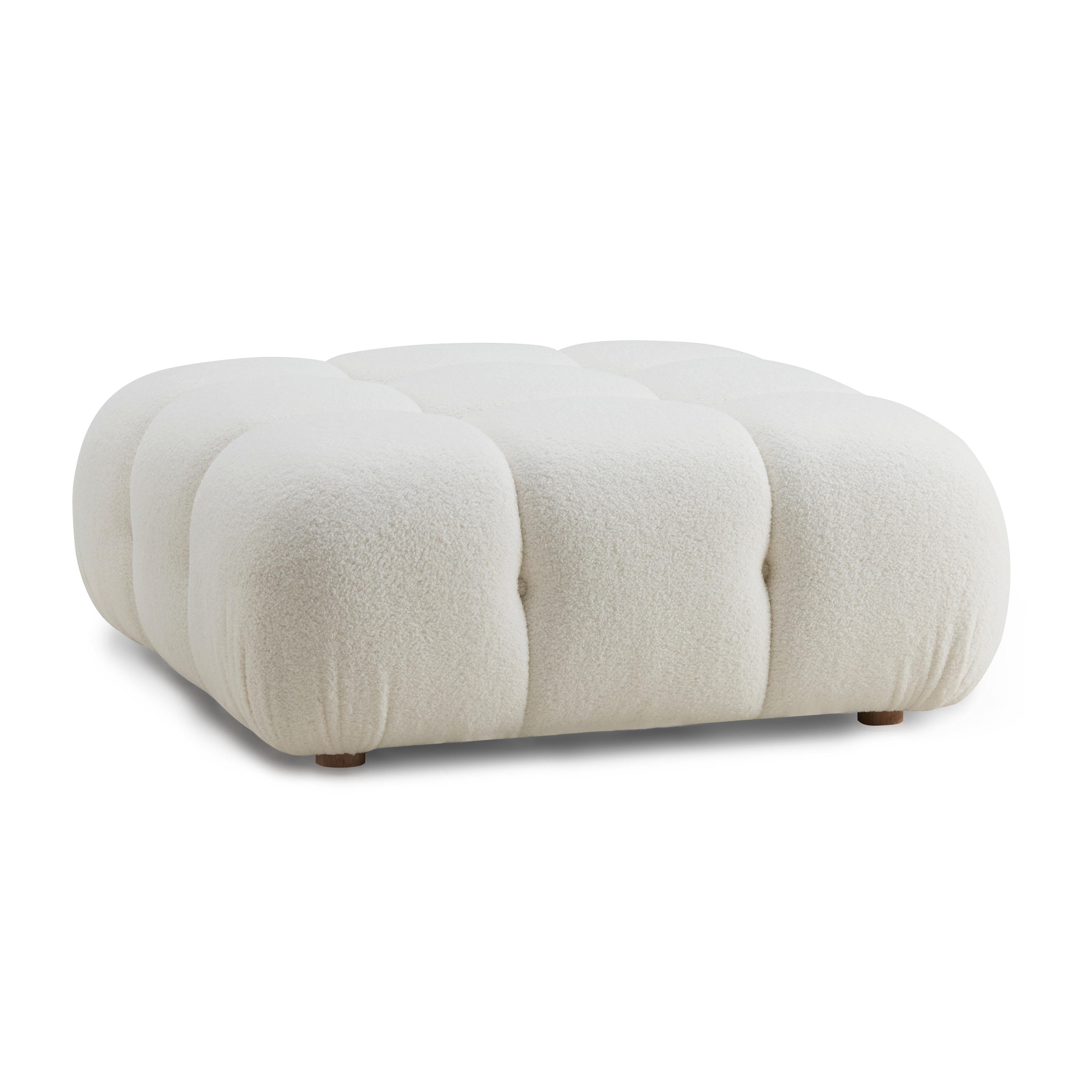 Calliope Ottoman, Cream, large