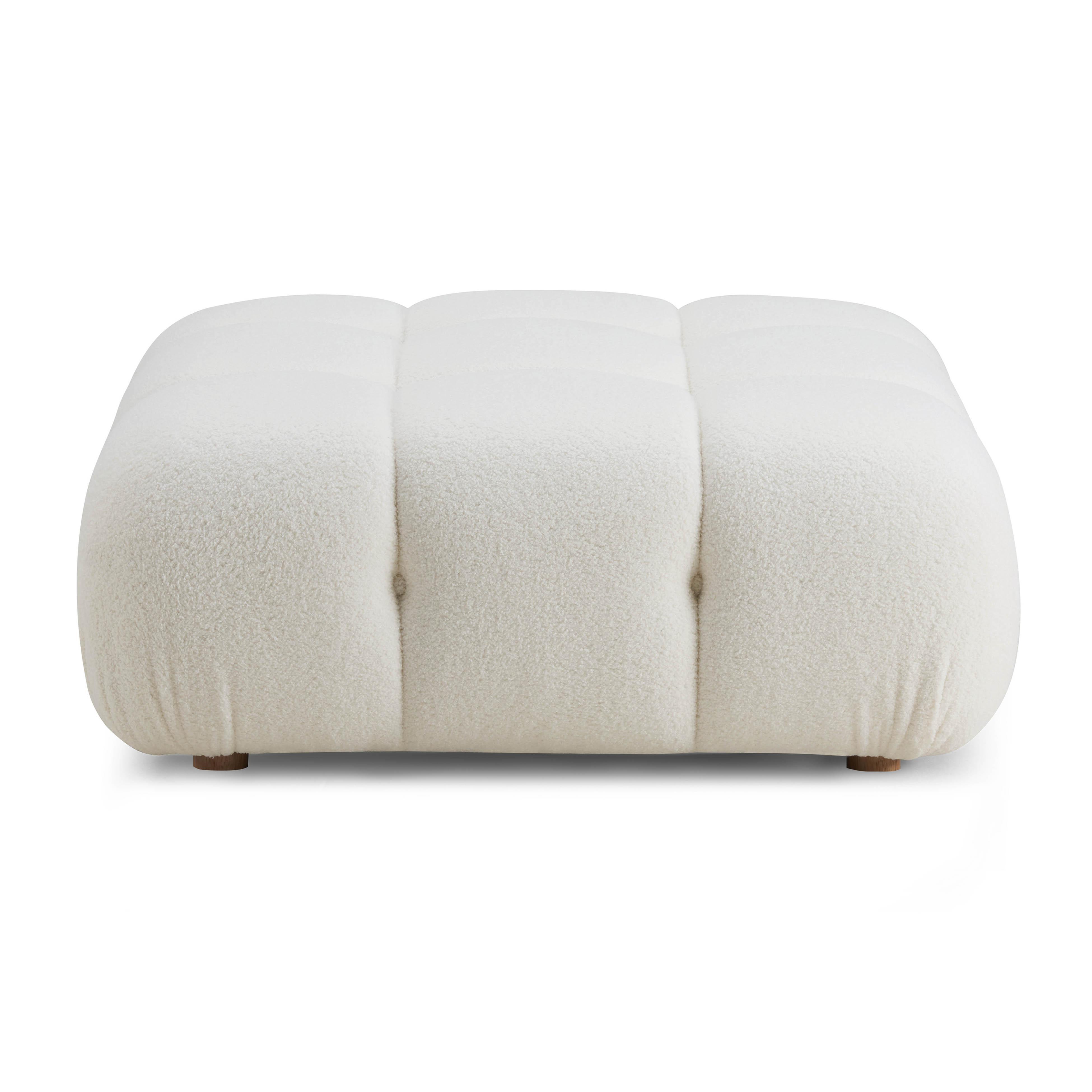 Calliope Ottoman, Cream, large