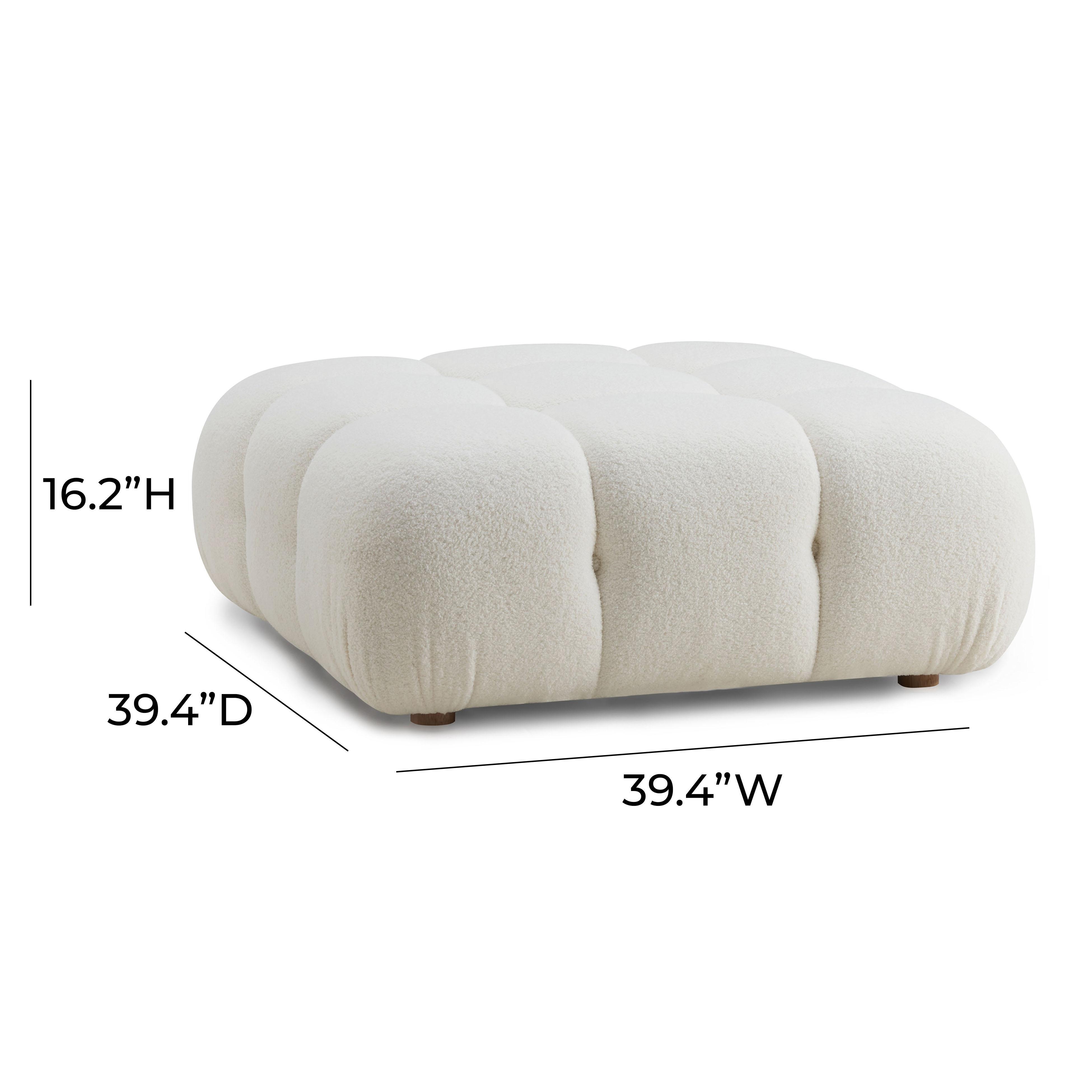 Calliope Ottoman, Cream, large