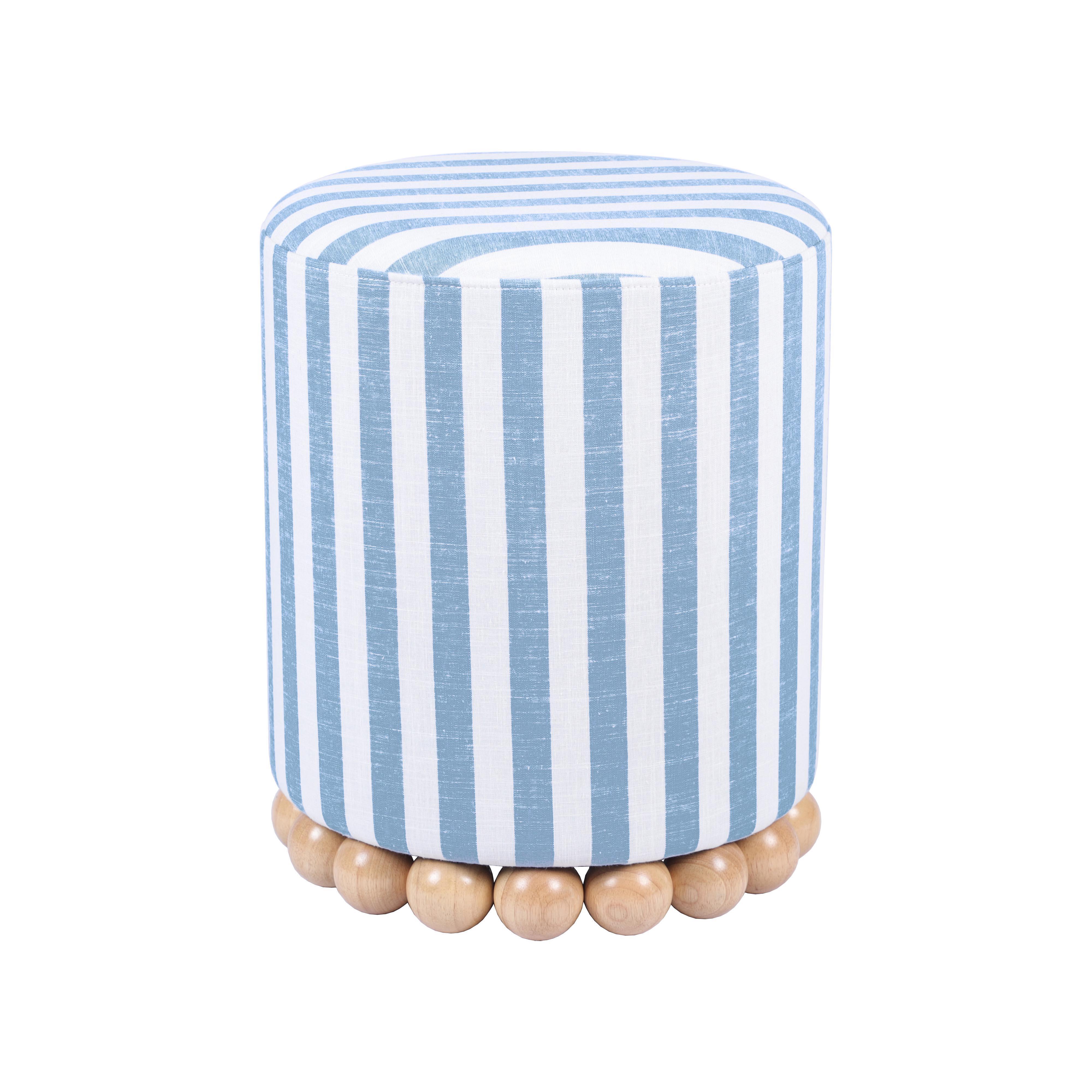 Dex Ottoman, Blue, large