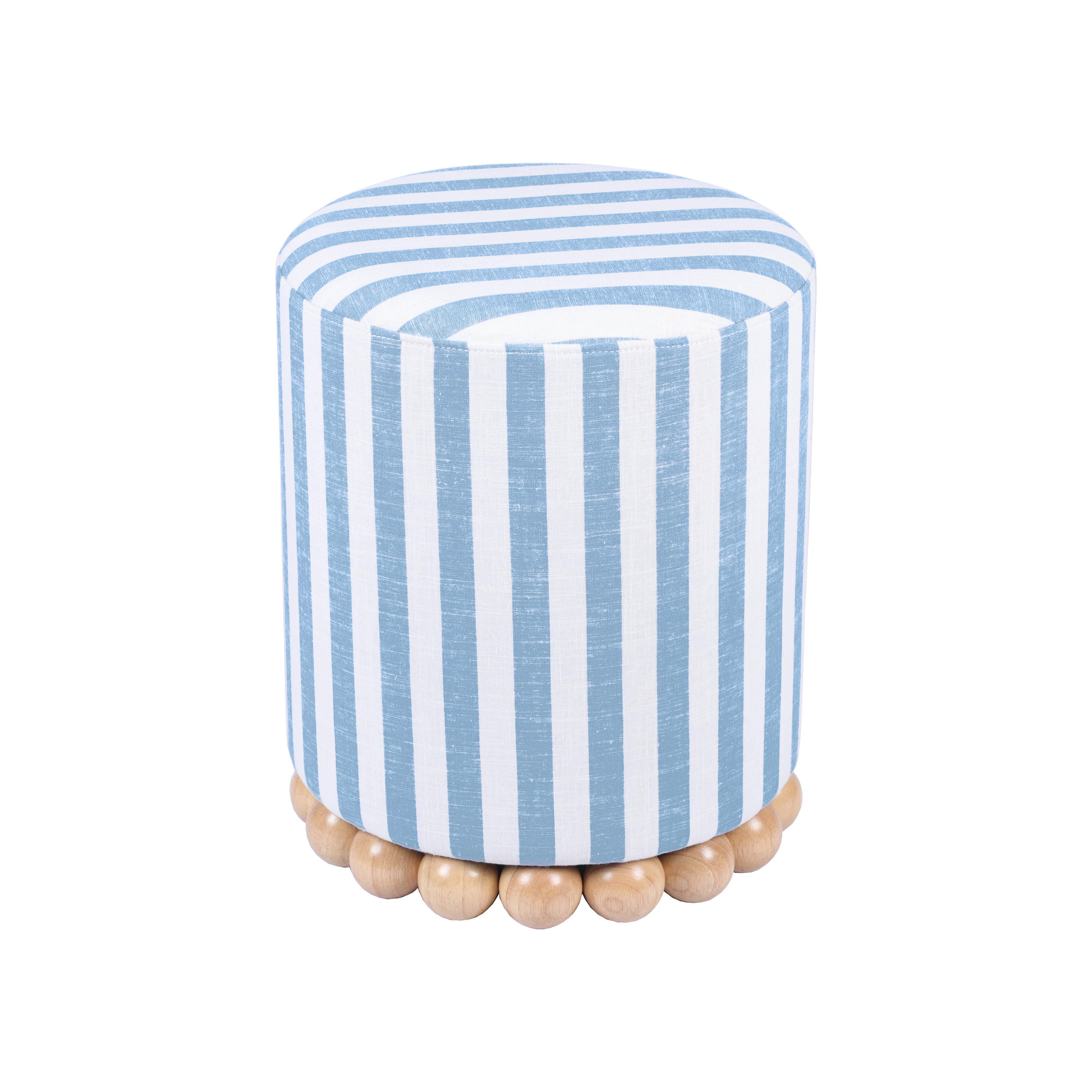 Dex Ottoman, Blue, large