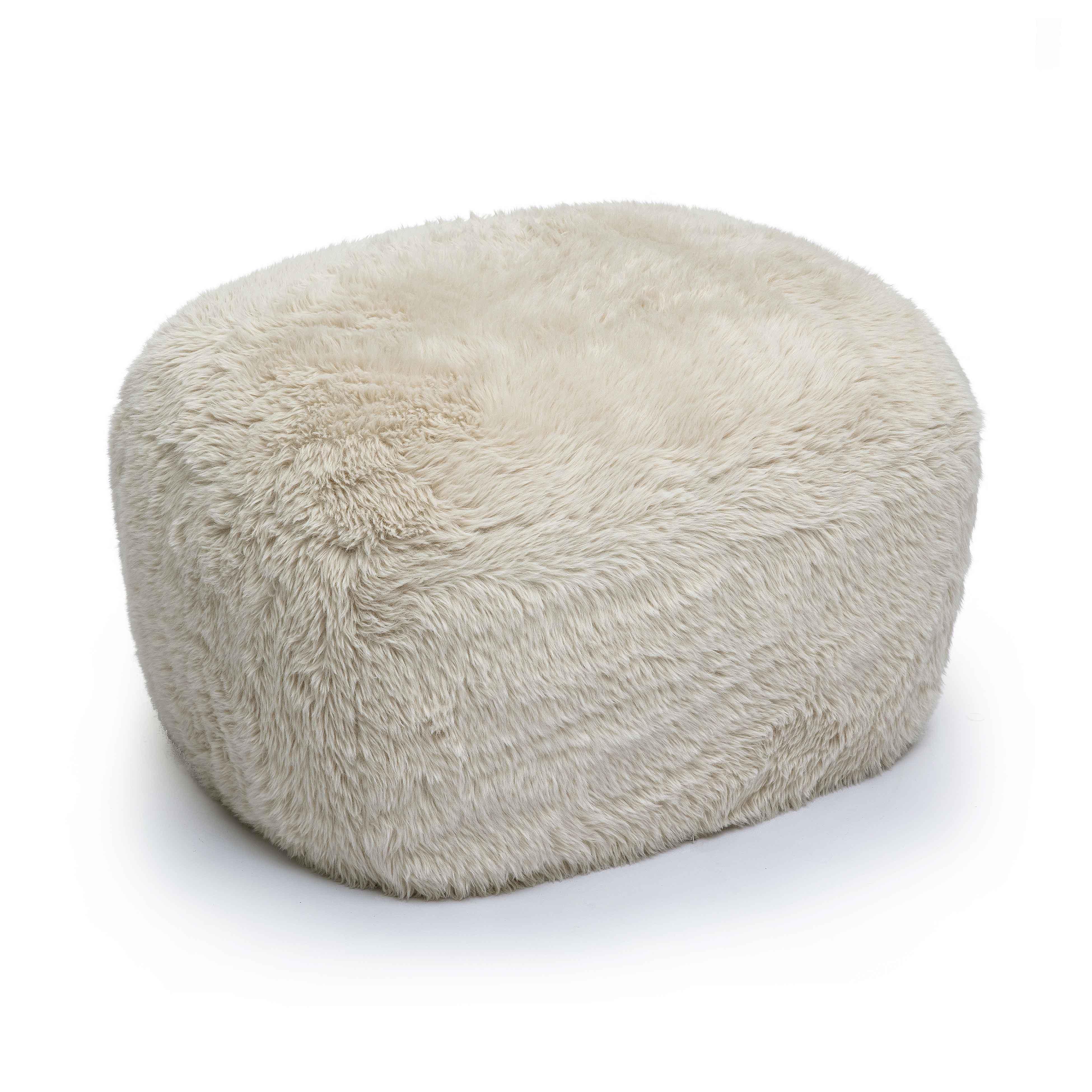 Britt Ottoman, White, large