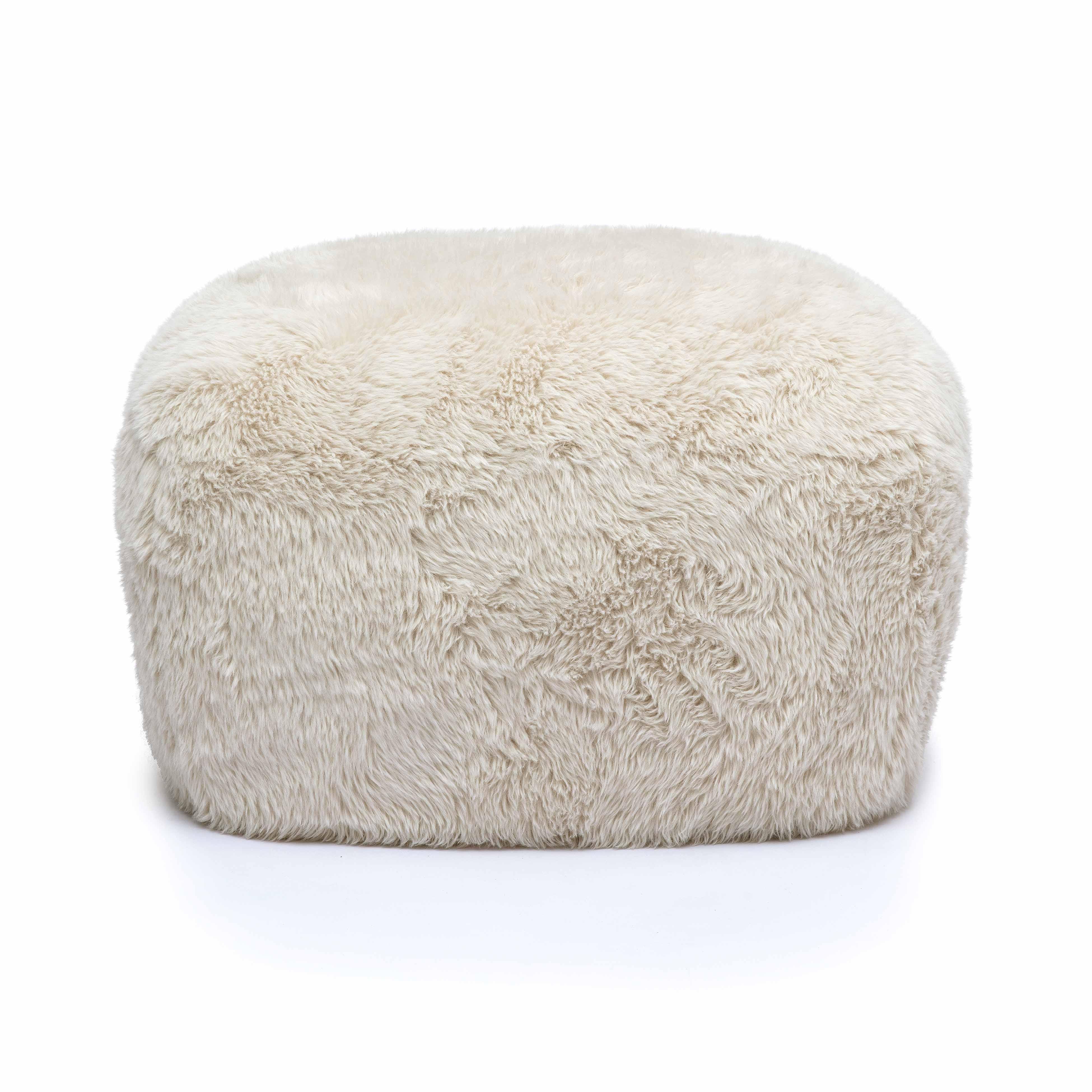 Britt Ottoman, White, large