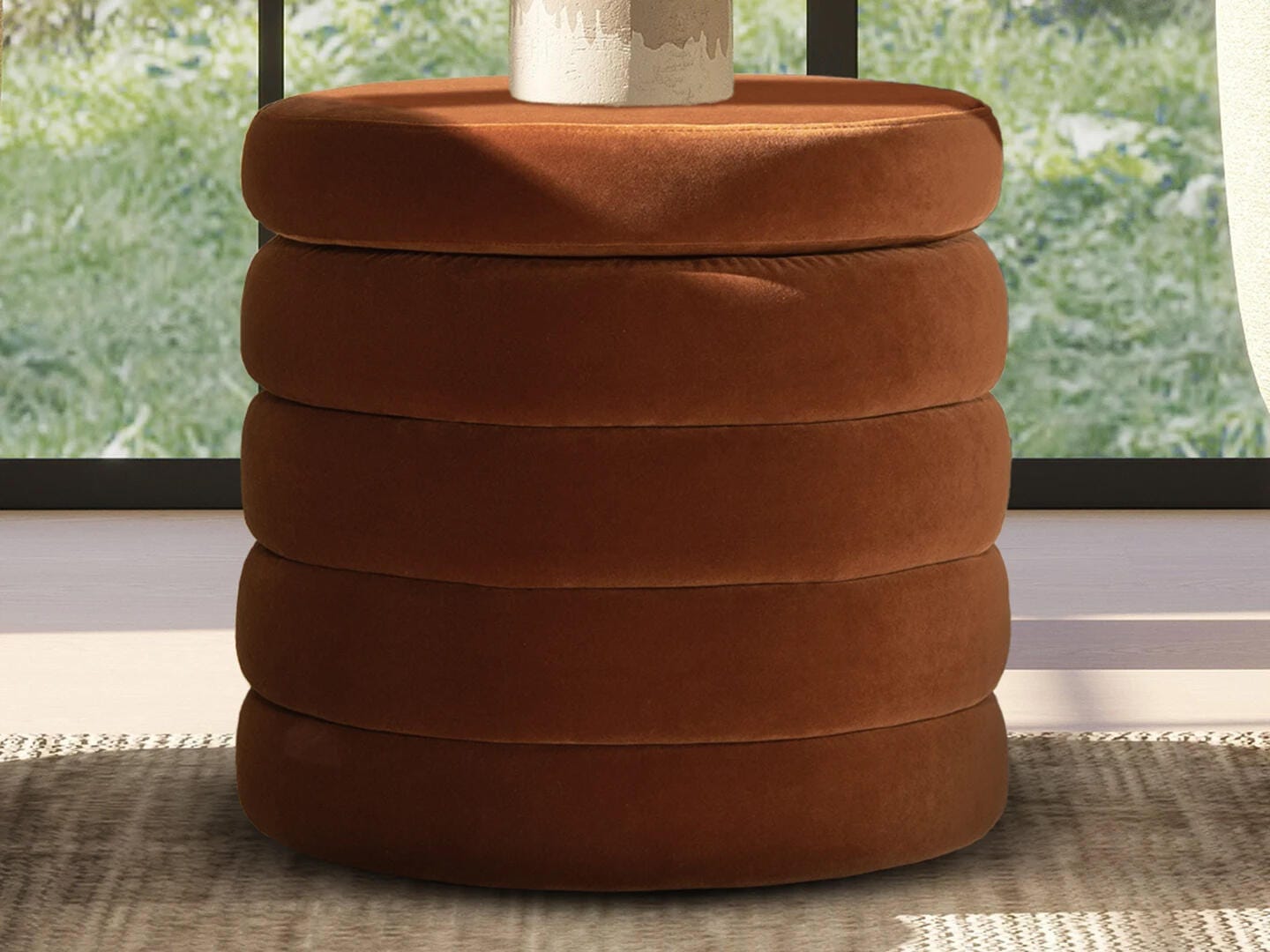 Jennifer Taylor Home Fuji Ottoman with Storage, , large