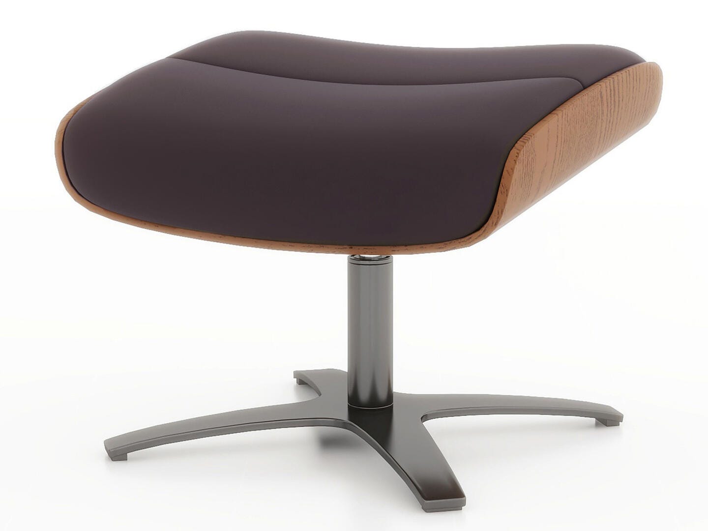 Jennifer Taylor Home Jovan Ottoman, Cacao Espresso Brown, large