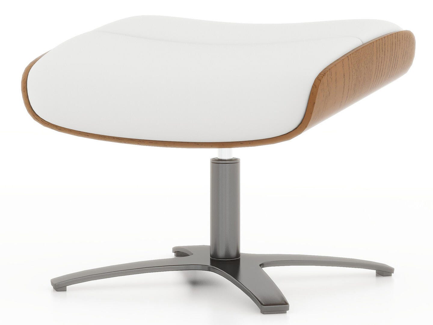 Jennifer Taylor Home Jovan Ottoman, Porcelain White, large