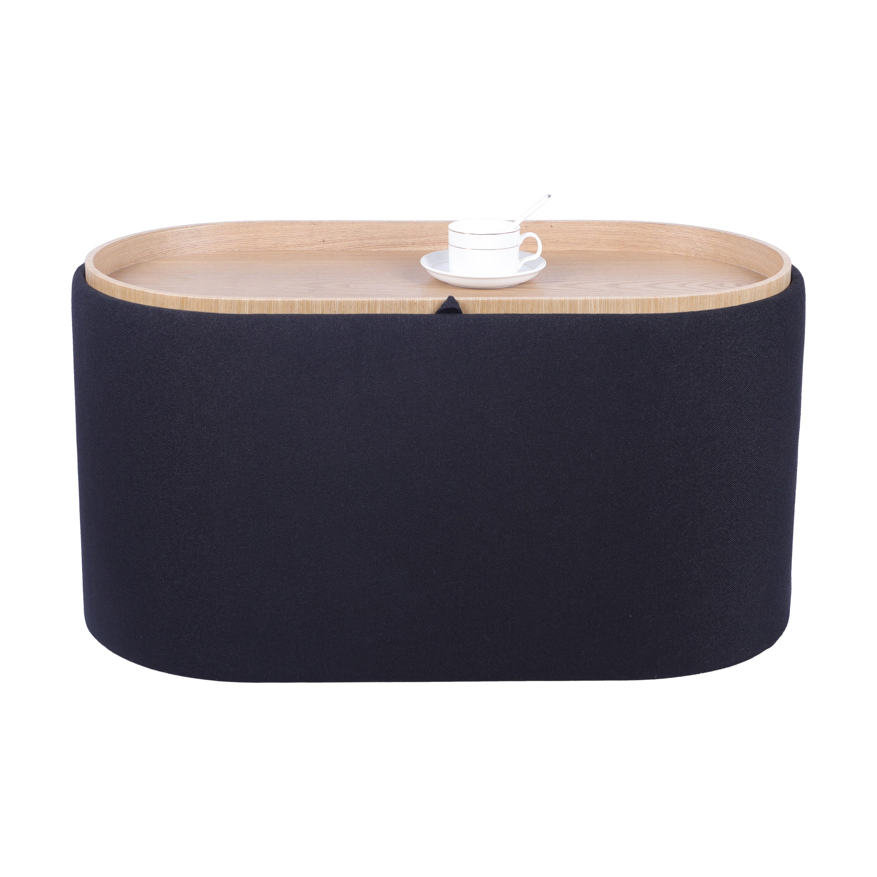 Techni Home Storage Ottoman, Black, large