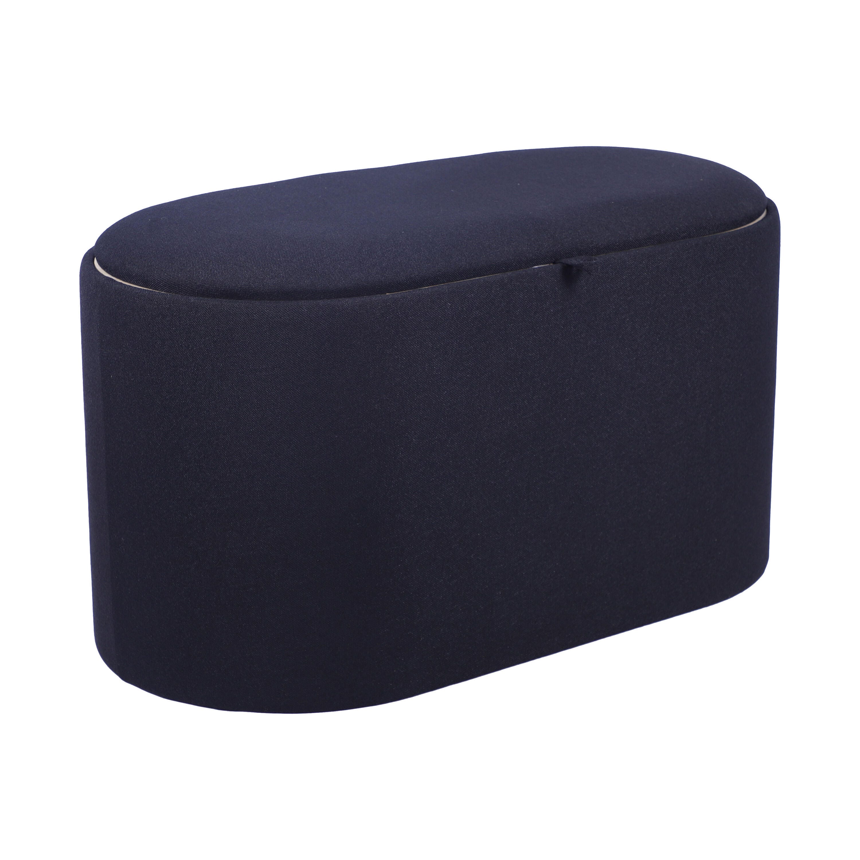 Techni Home Storage Ottoman, Black, large