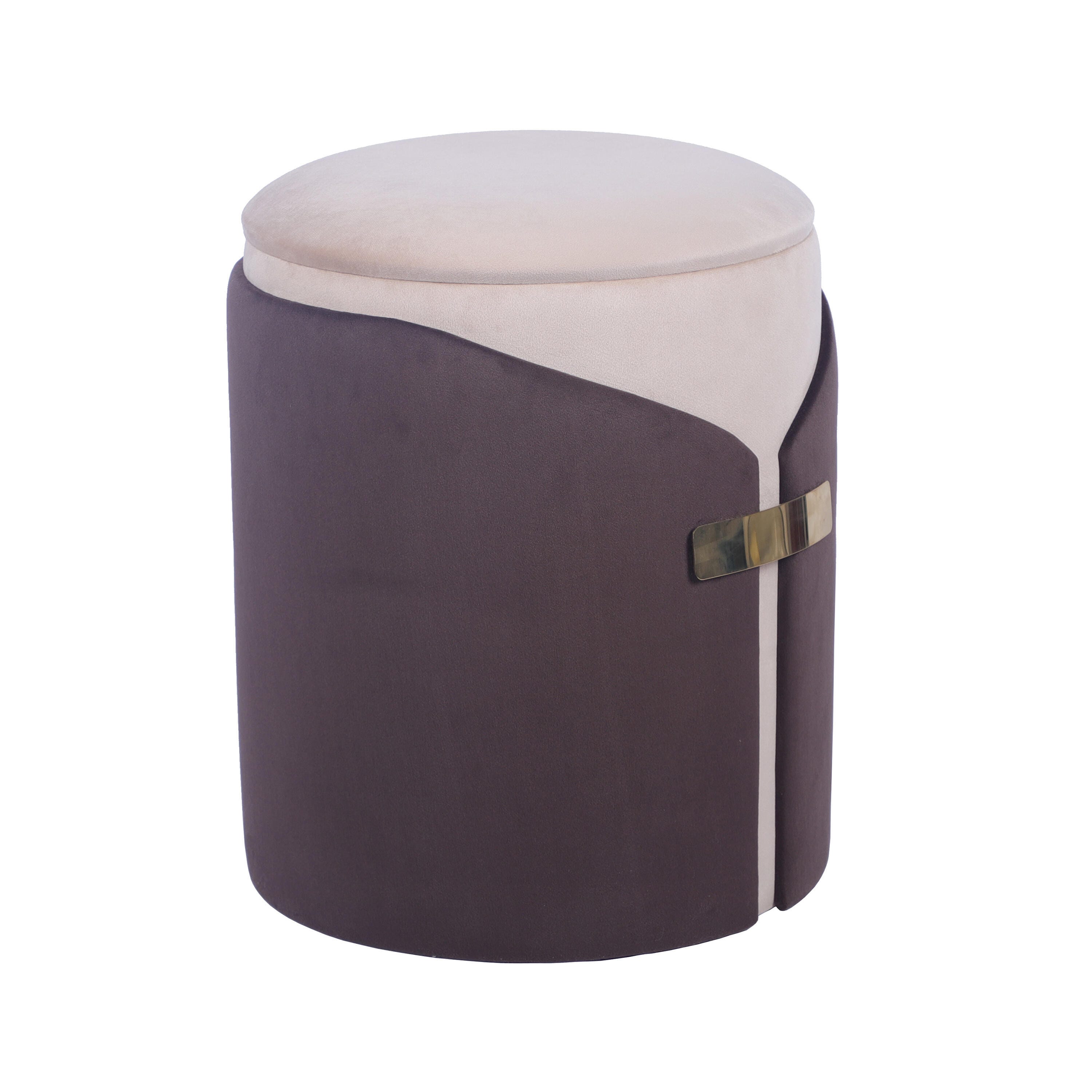 Techni Home Round Ottoman with Storage, , large
