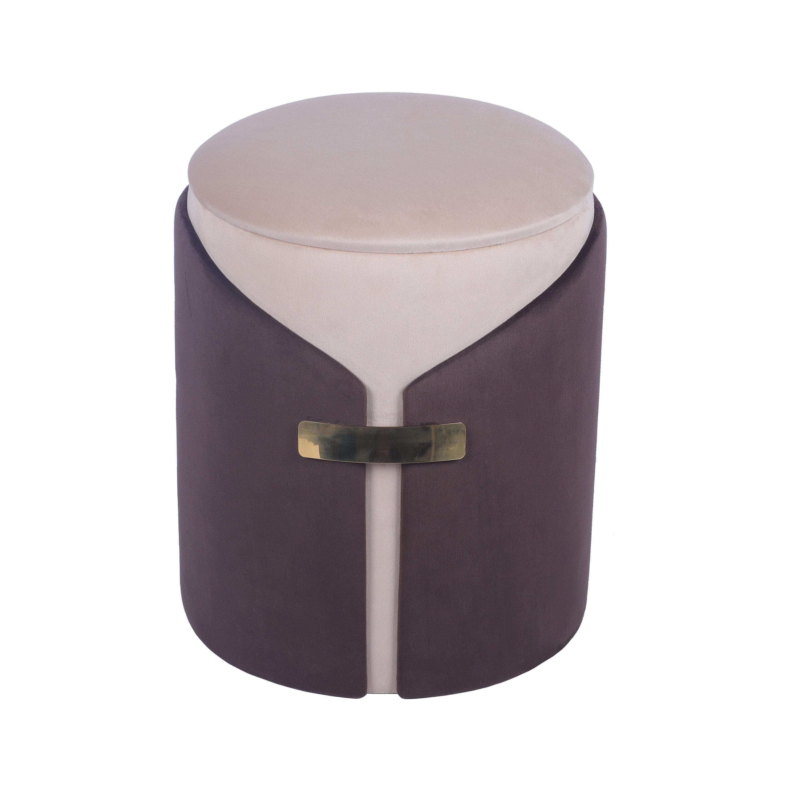 Techni Home Round Ottoman with Storage, , large