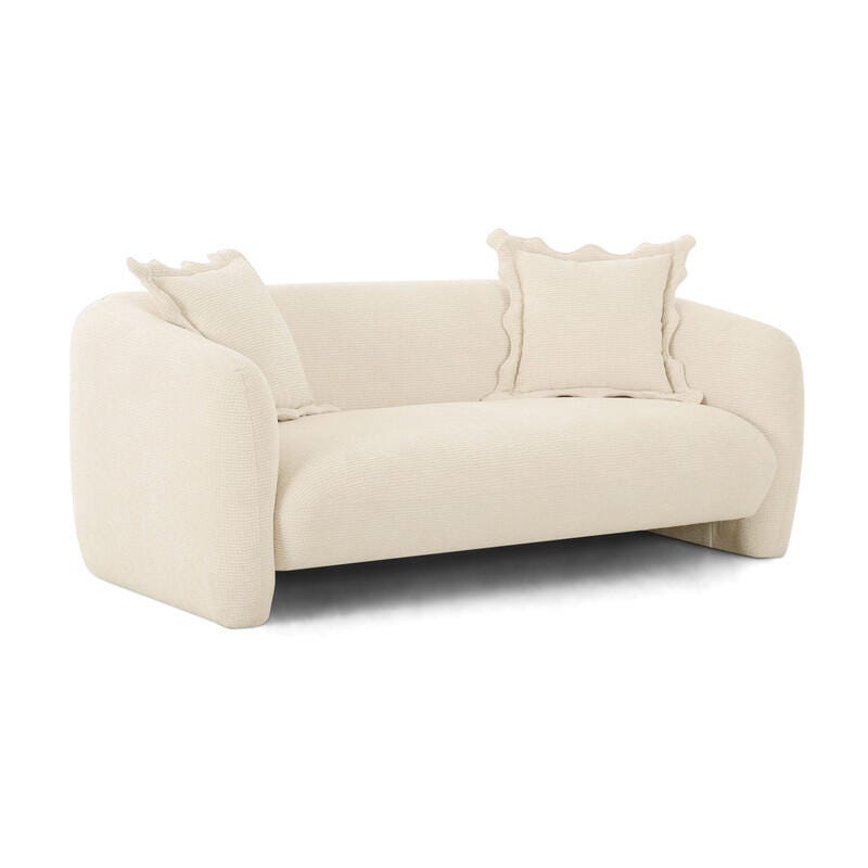 TOV Furniture Lou Loveseat, Sandstone, large