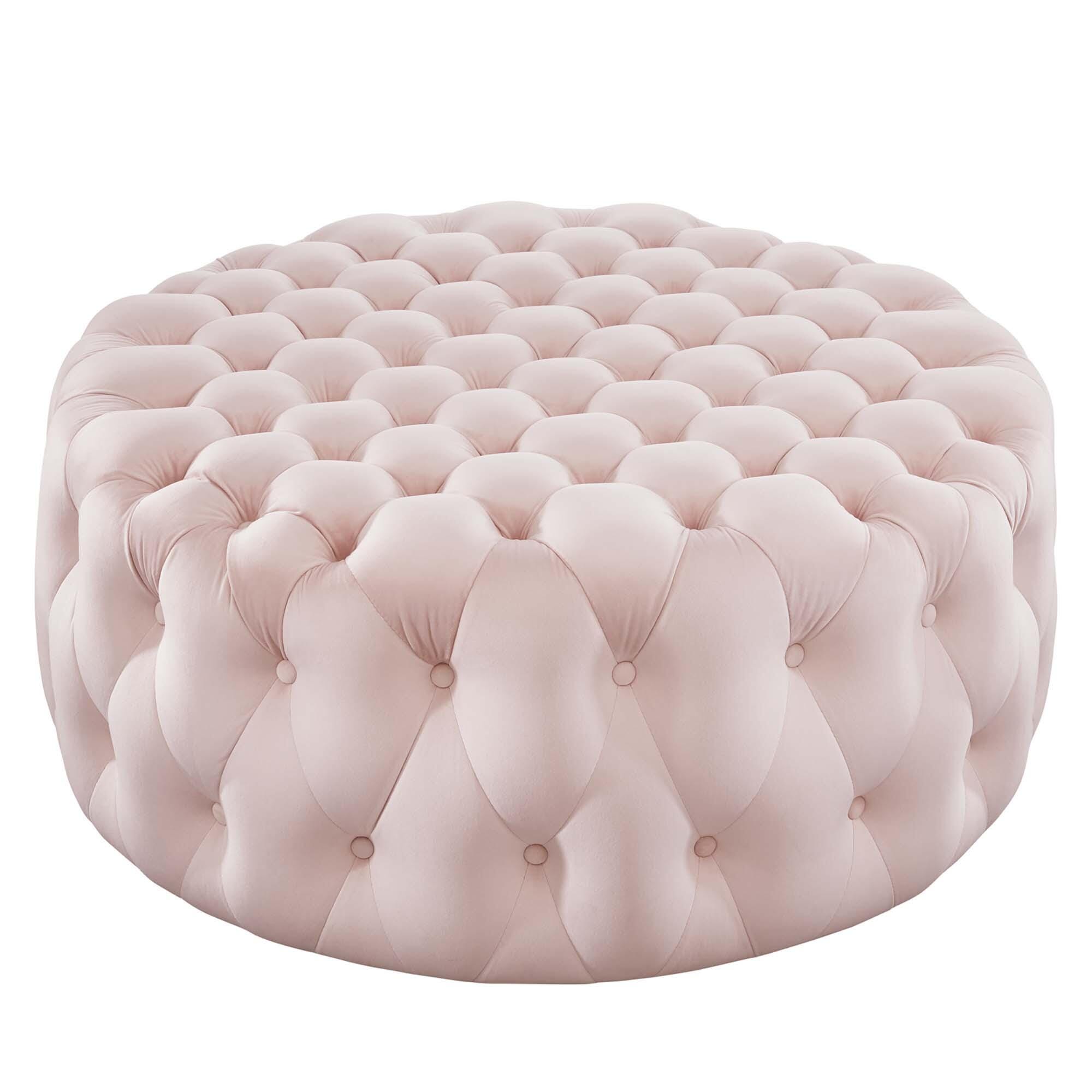 Modway Amour Ottoman, Pink, large