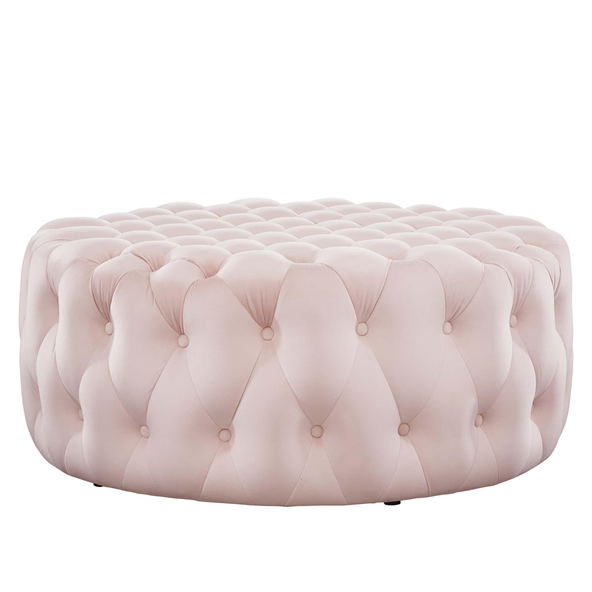 Modway Amour Ottoman, Pink, large