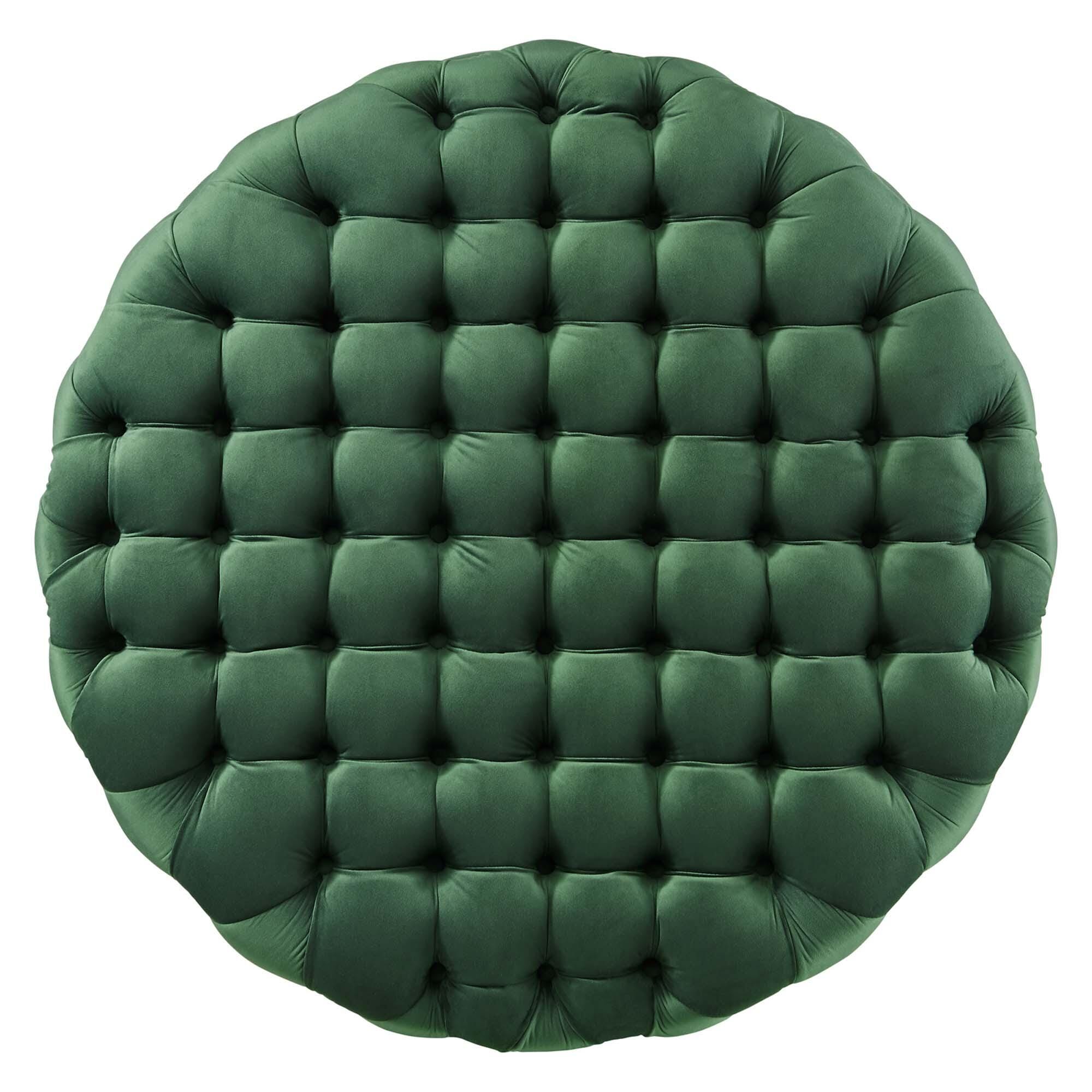 Modway Amour Ottoman, Emerald, large