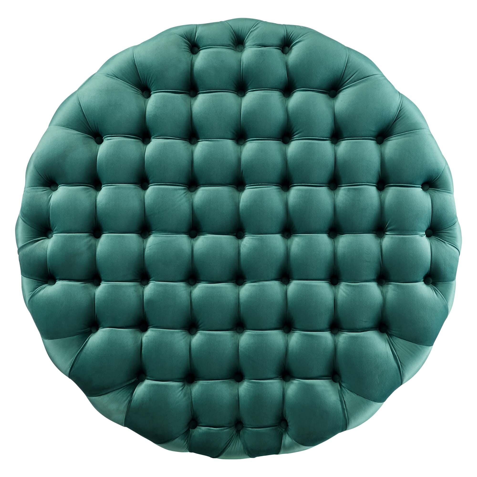Modway Amour Ottoman, Teal, large