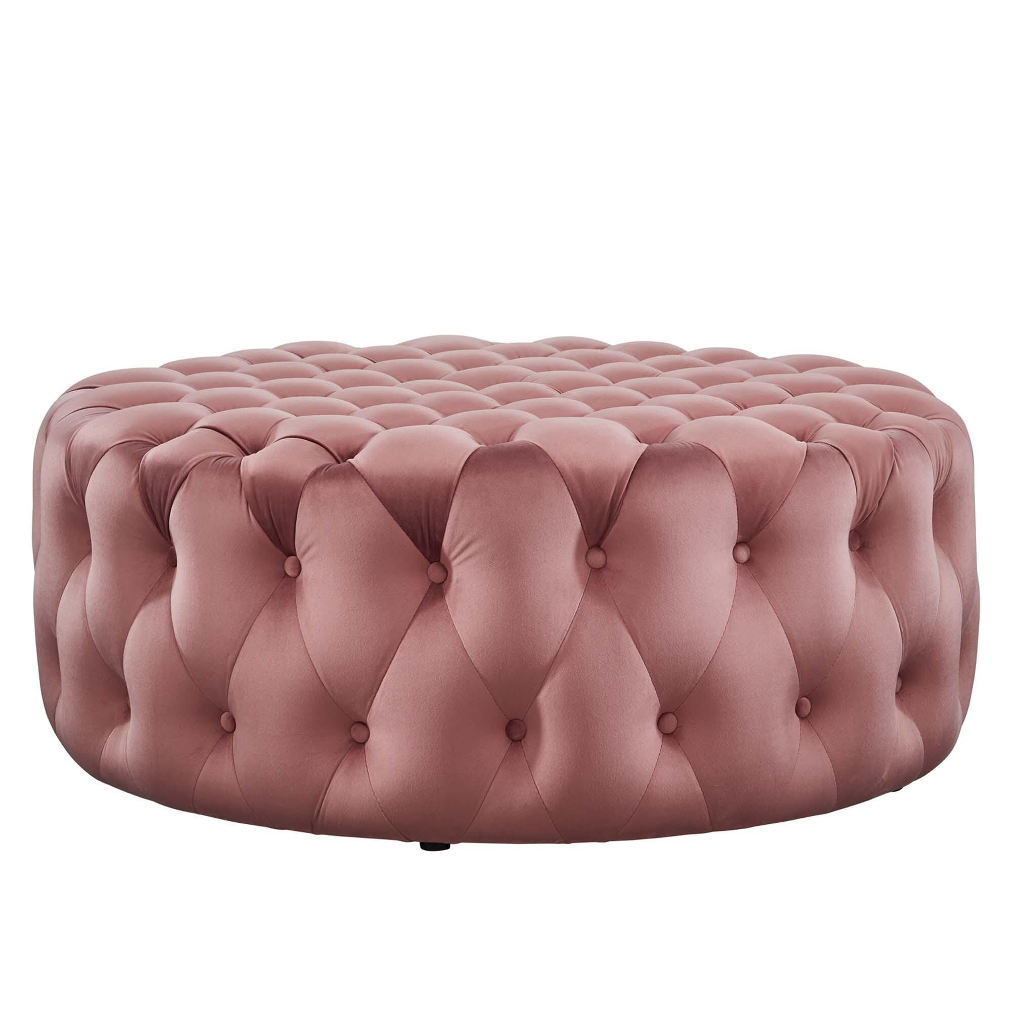 Modway Amour Ottoman, Dusty Rose, large