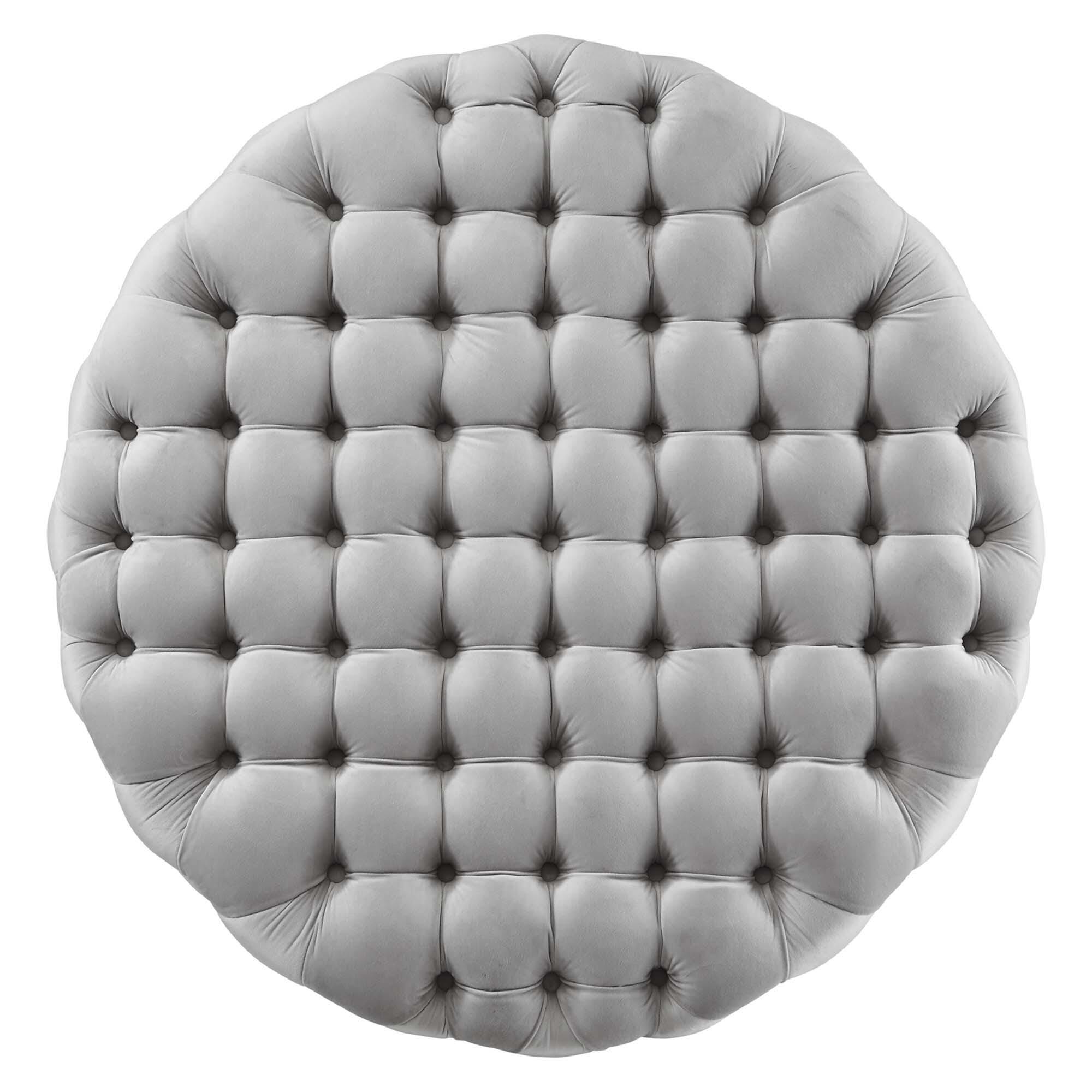 Modway Amour Ottoman, Light Gray, large