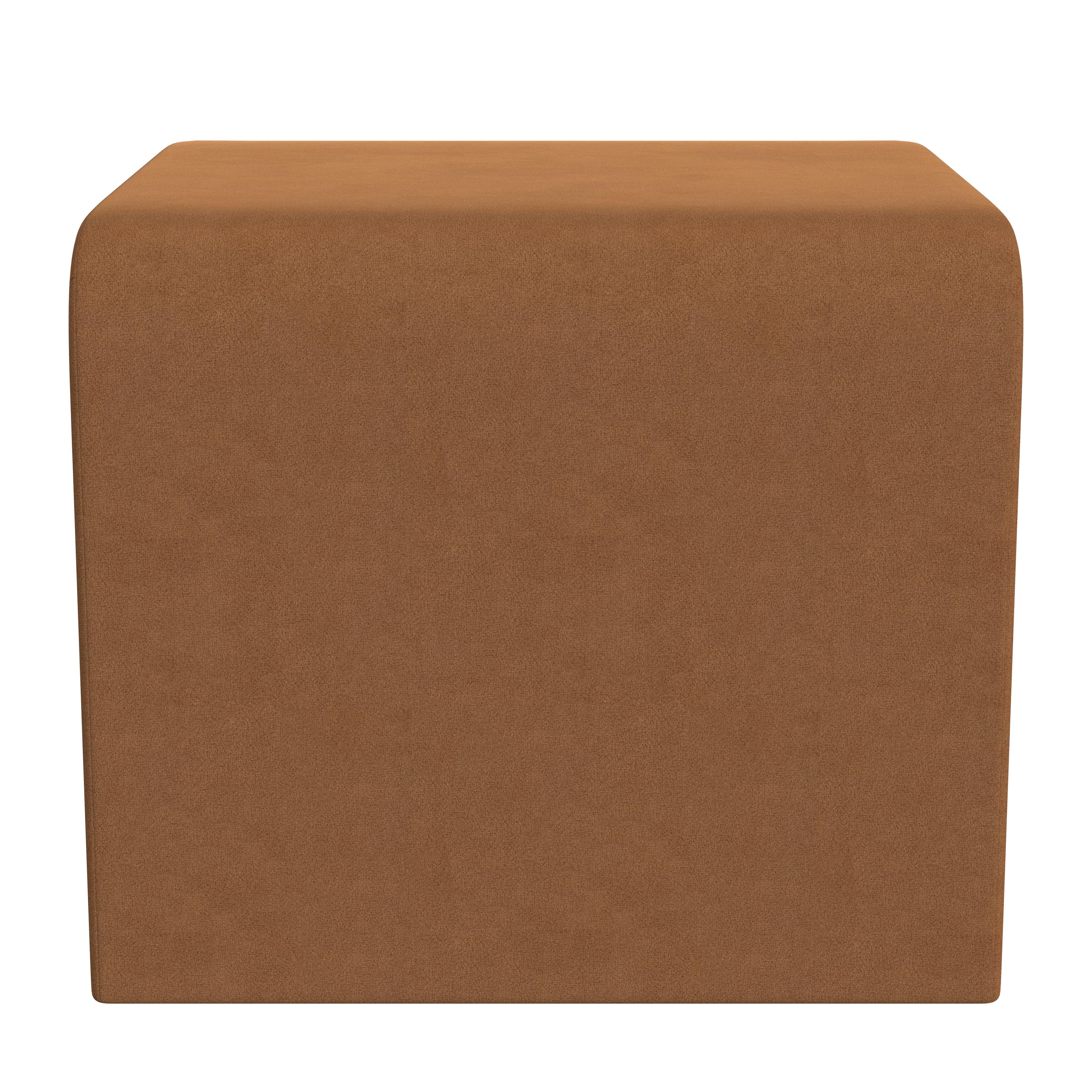 Homepop Arch Ottoman, Rust Orange, large
