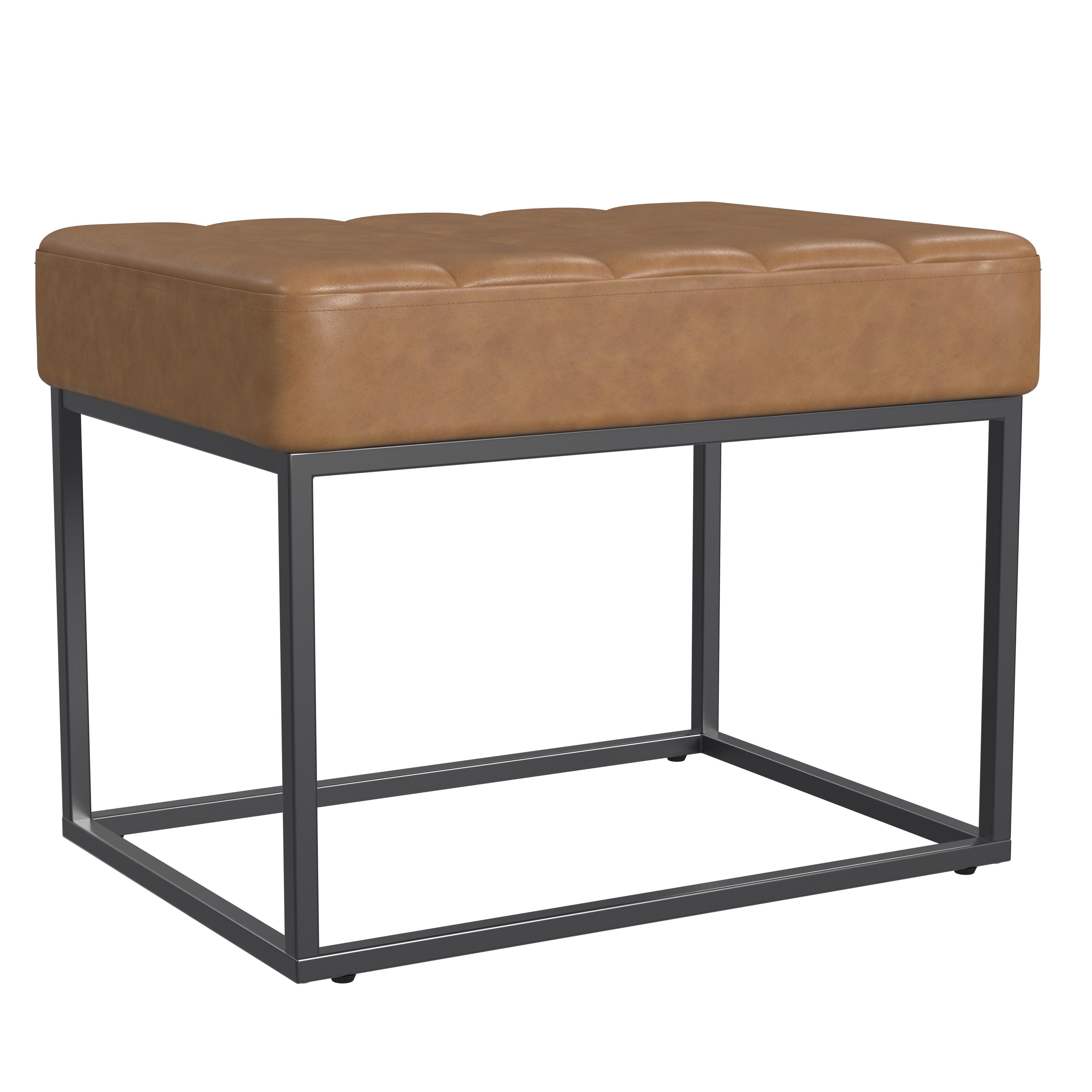 Homepop Theodore Ottoman, Carmel, large