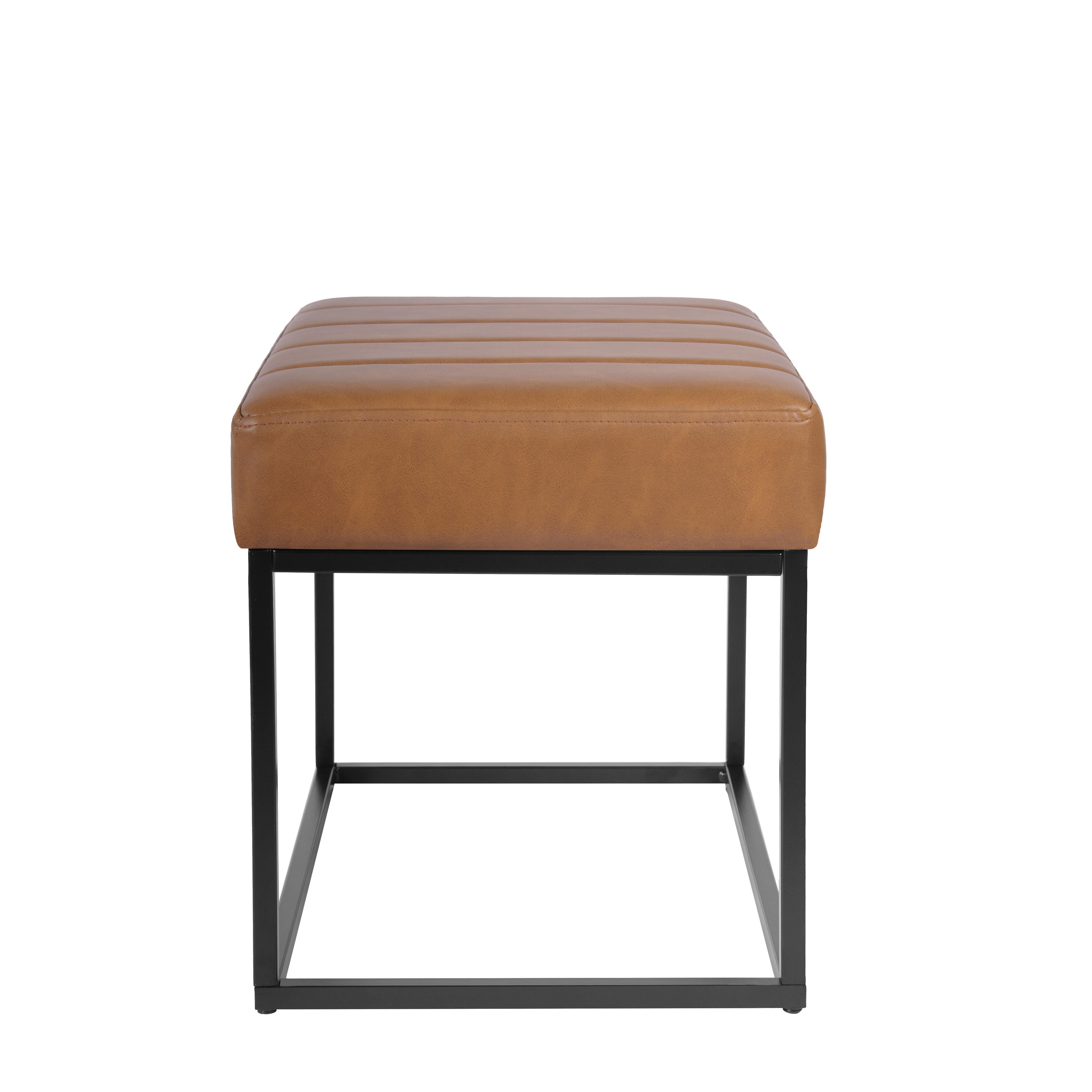 Homepop Theodore Ottoman, Carmel, large