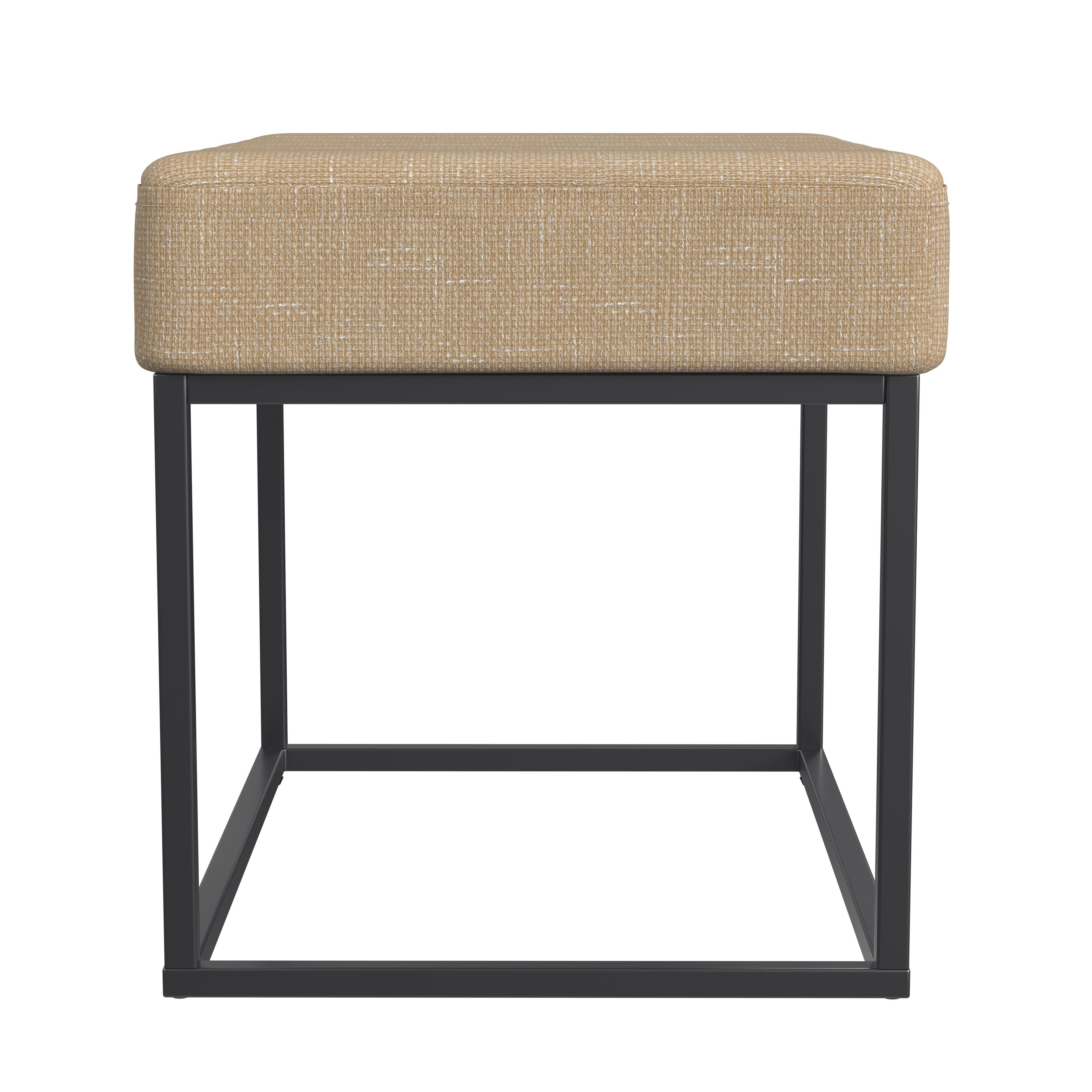 Homepop Theodore Ottoman, Tan, large